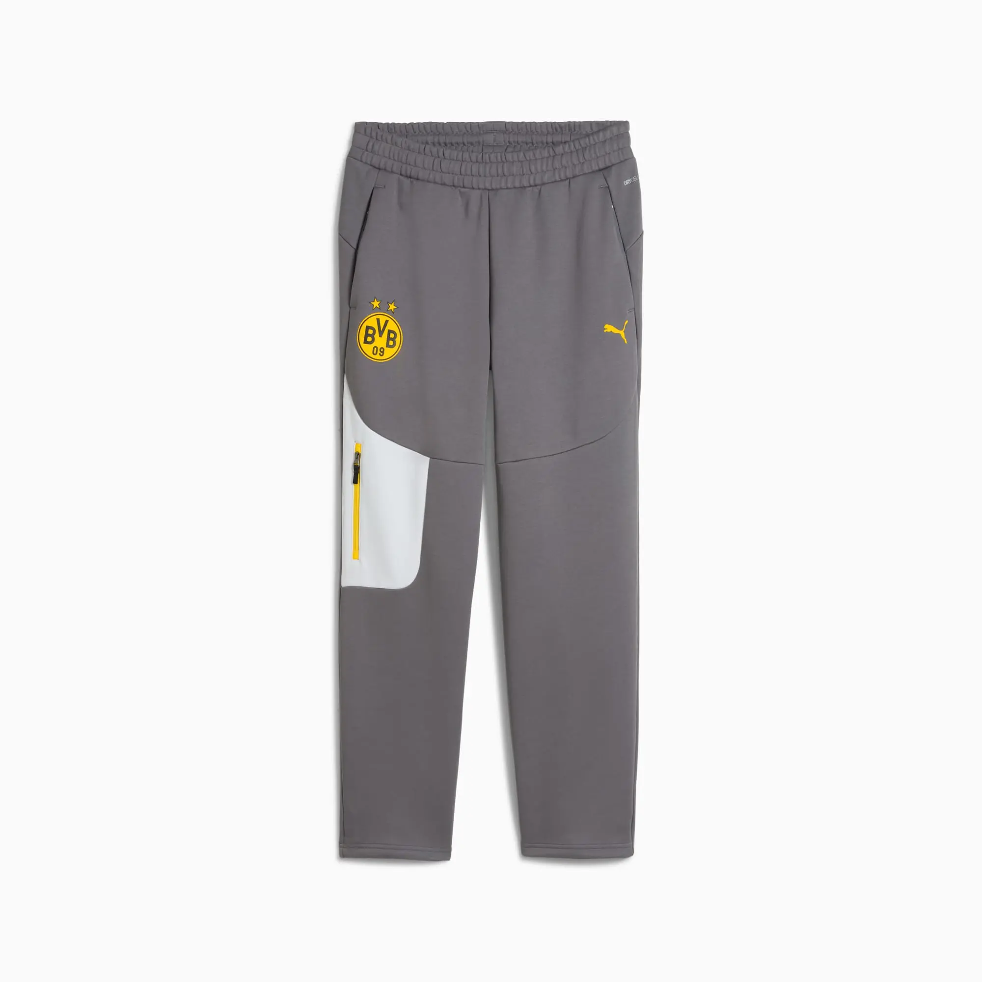 Borussia Dortmund PUMAtech Sweatpants Men, Cool Dark Grey/Faster Yellow, size 3XL