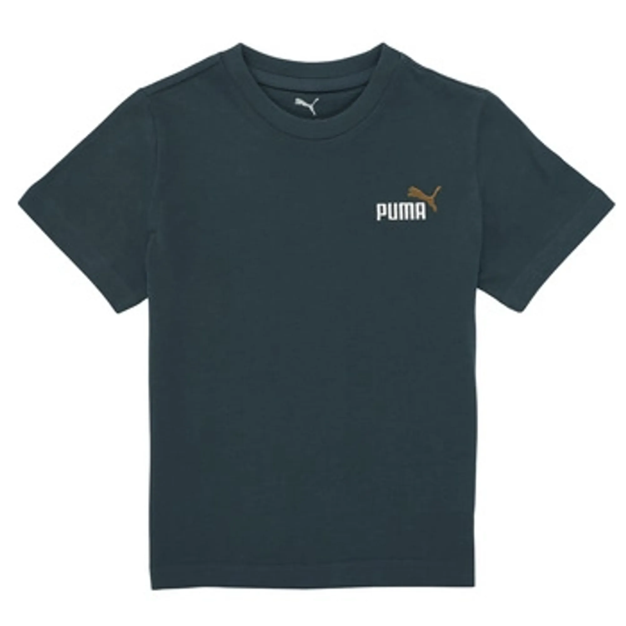 Puma  ESS 2 COLOR Small No. 1 Logo Tee  boys's Children's T shirt in Green