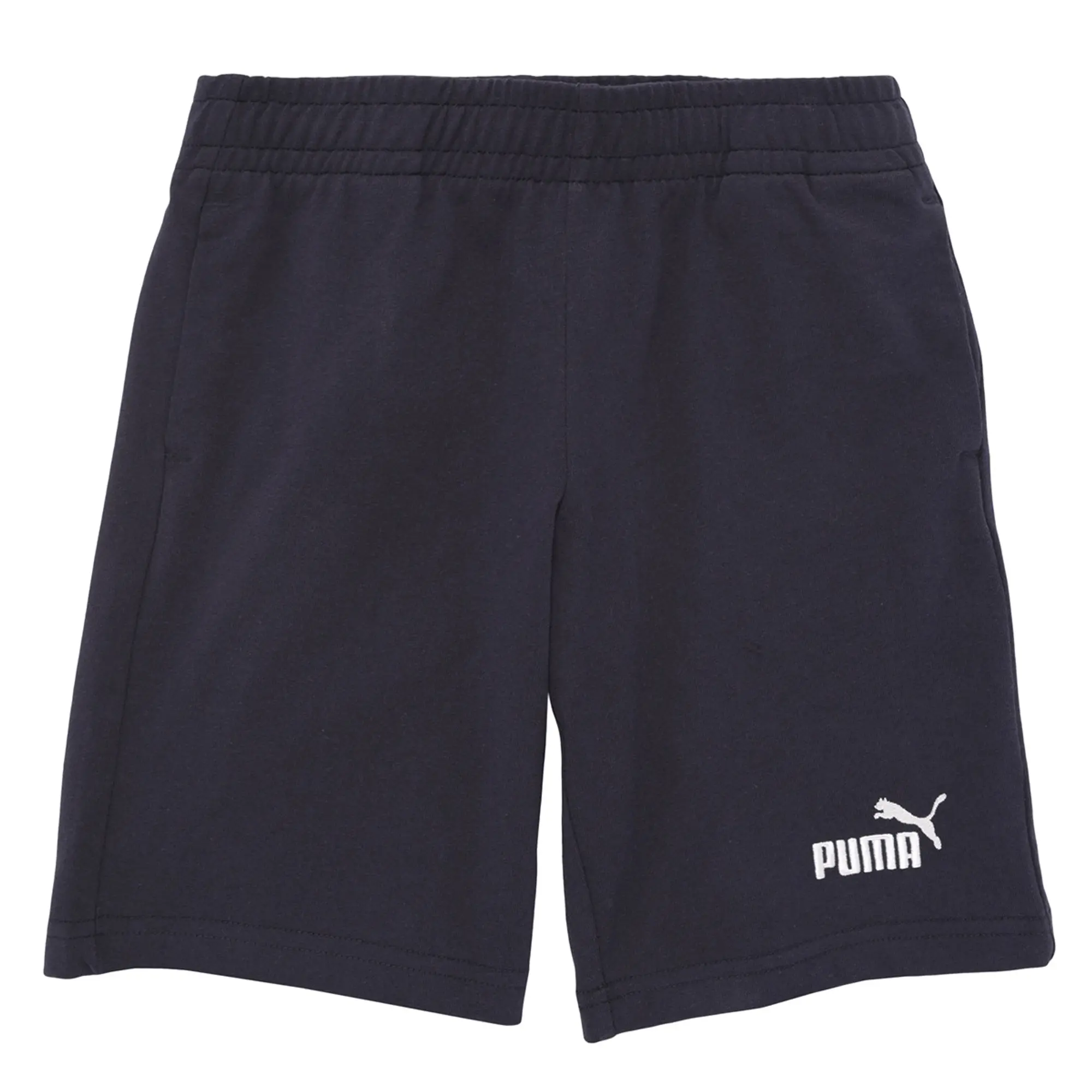 PUMA Ess No. 1 Logo Jersey Shorts Youth, Dark Blue