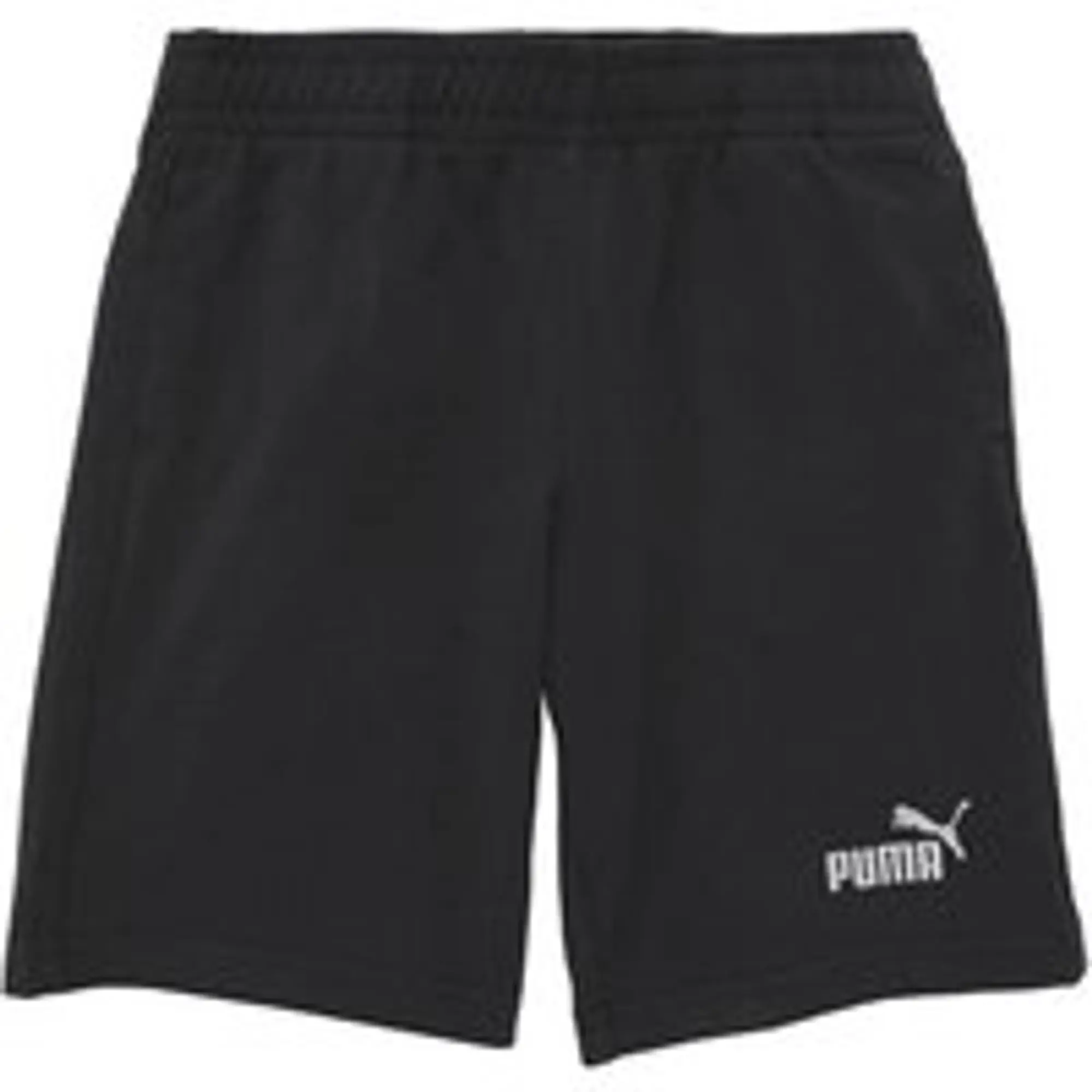 PUMA Ess No. 1 Logo Jersey Shorts Youth, Black