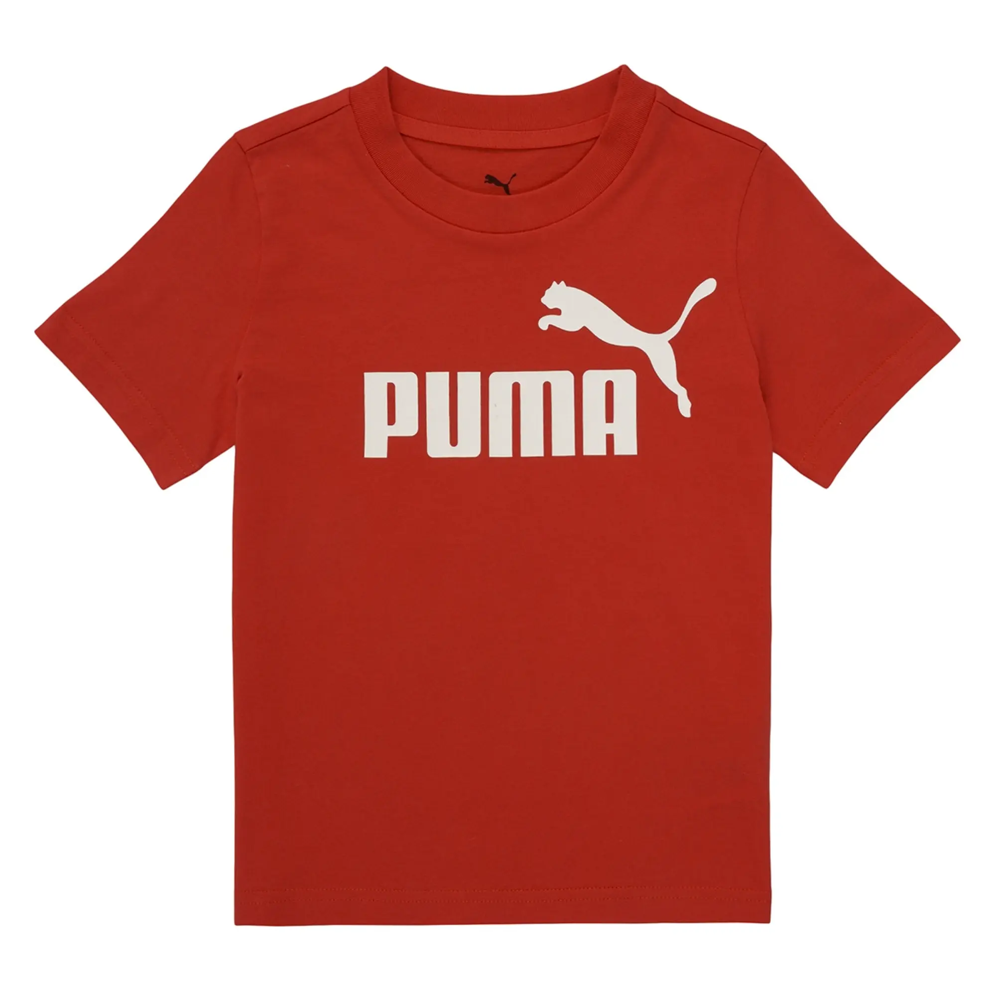 Puma  ESS No. 1 Logo Tee  boys's Children's T shirt in Red