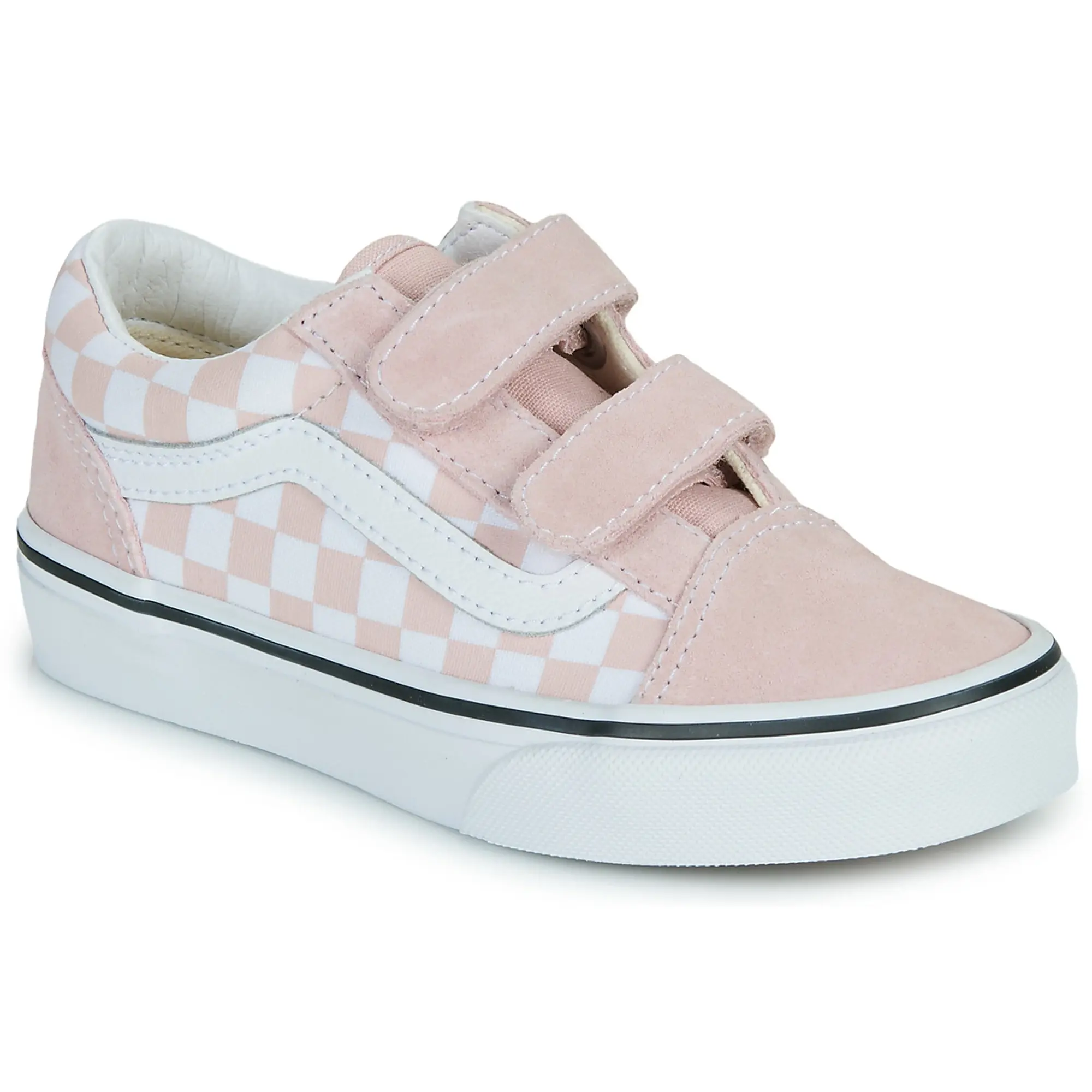 Vans  Old Skool V  girls's Children's Shoes (Trainers) in Pink