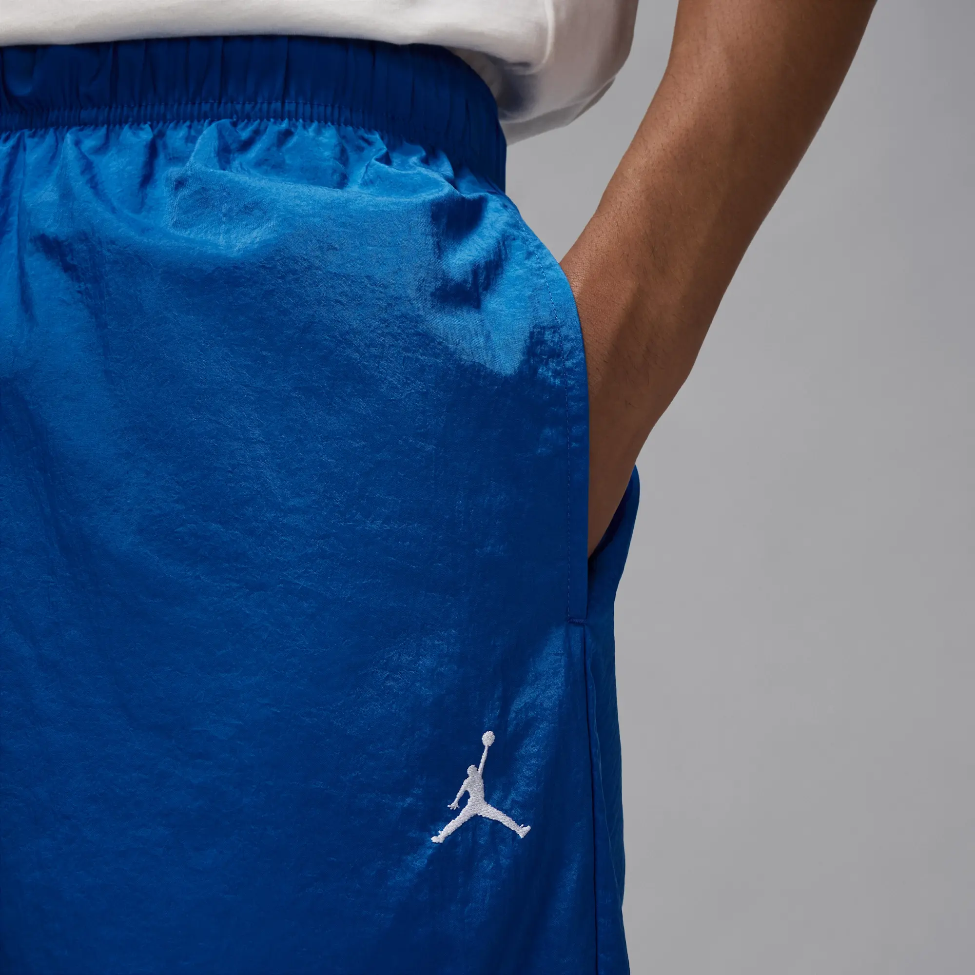 Nike Jordan Brooklyn Men's Draft Trousers - Blue - Nylon
