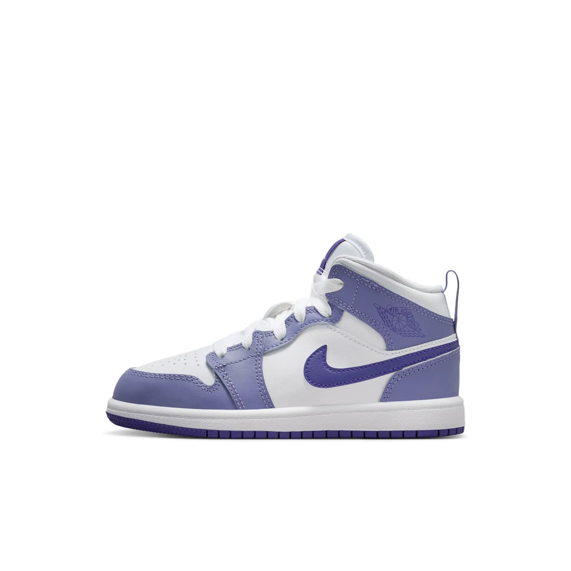 Nike Jordan 1 Mid Younger Kids' Shoes - Purple
