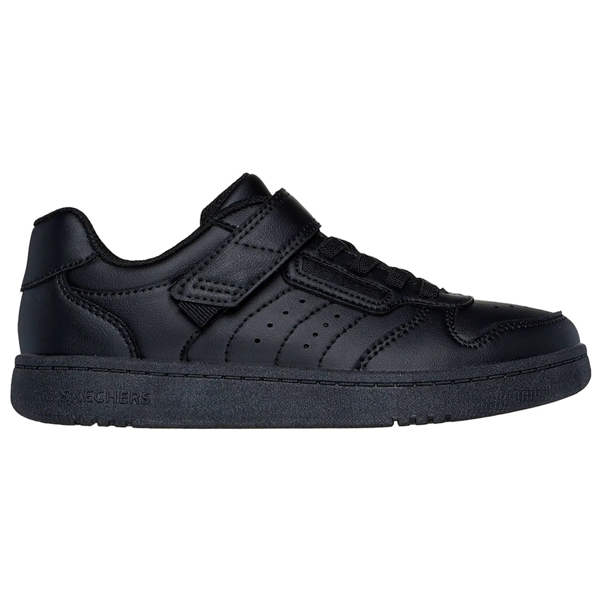 Skechers Boy's Quick Street Sneaker in Black