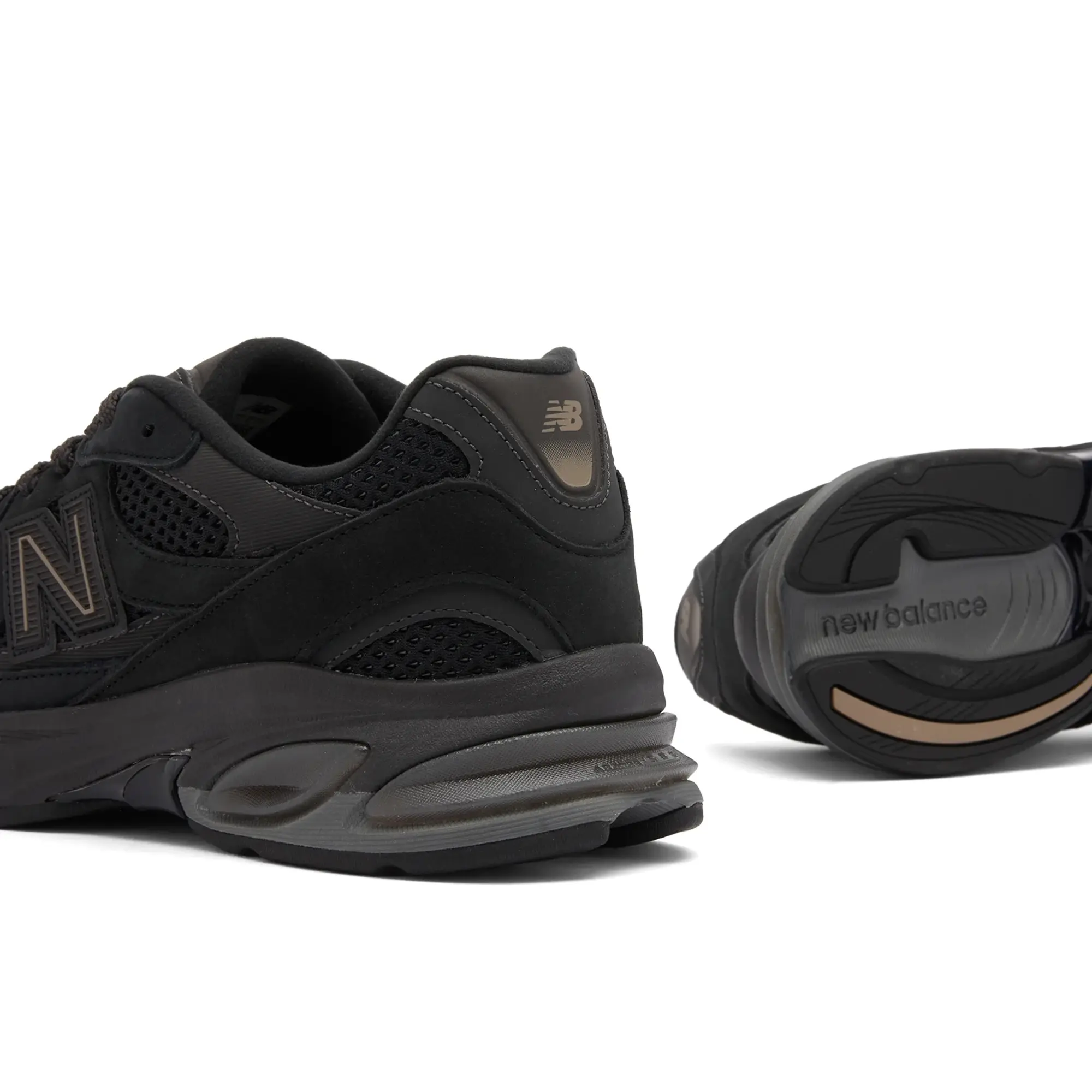 New Balance Men's 2010 in Black/Grey Suede/Mesh