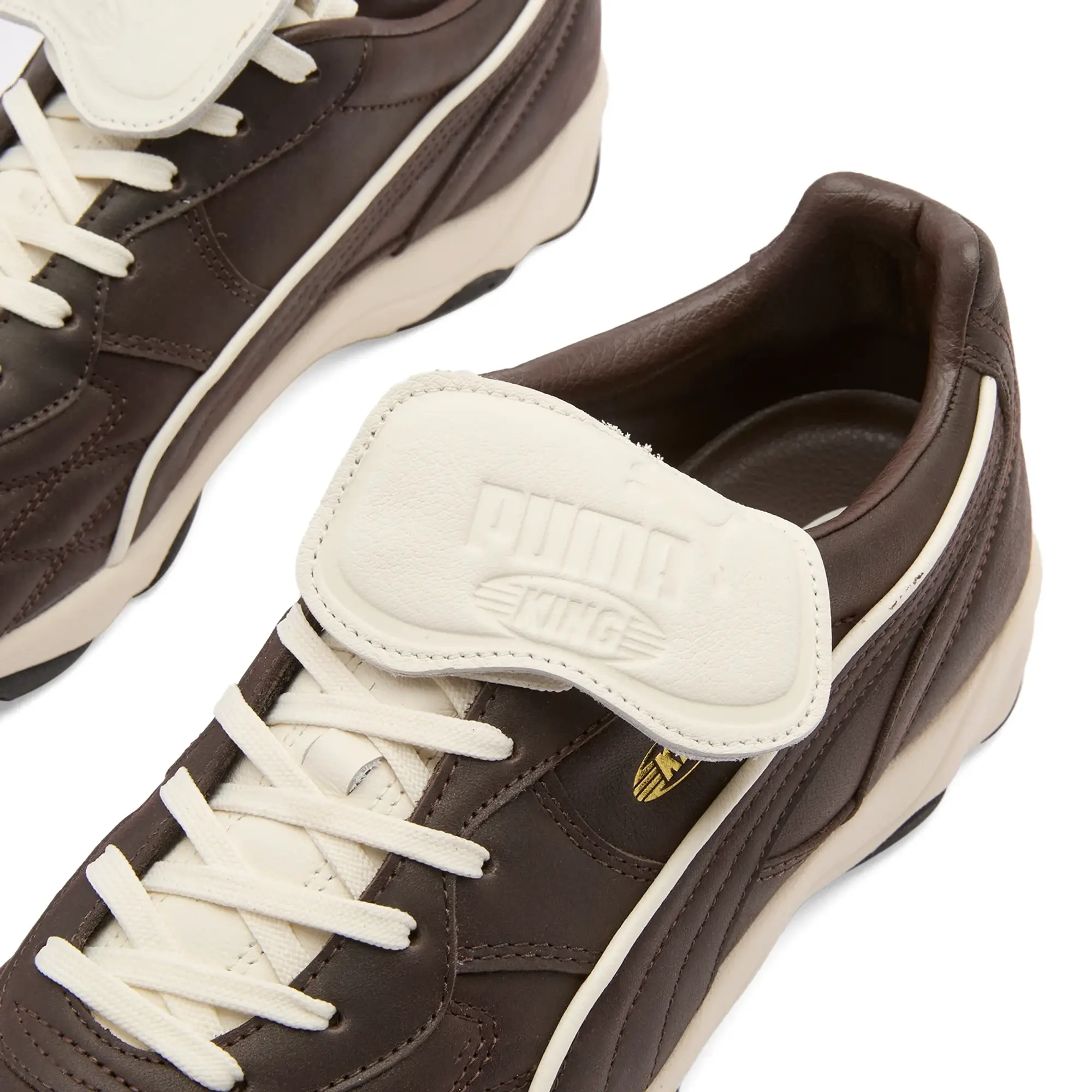 Puma King Indoor Premium Sneaker Dark Chocolate/Warm White