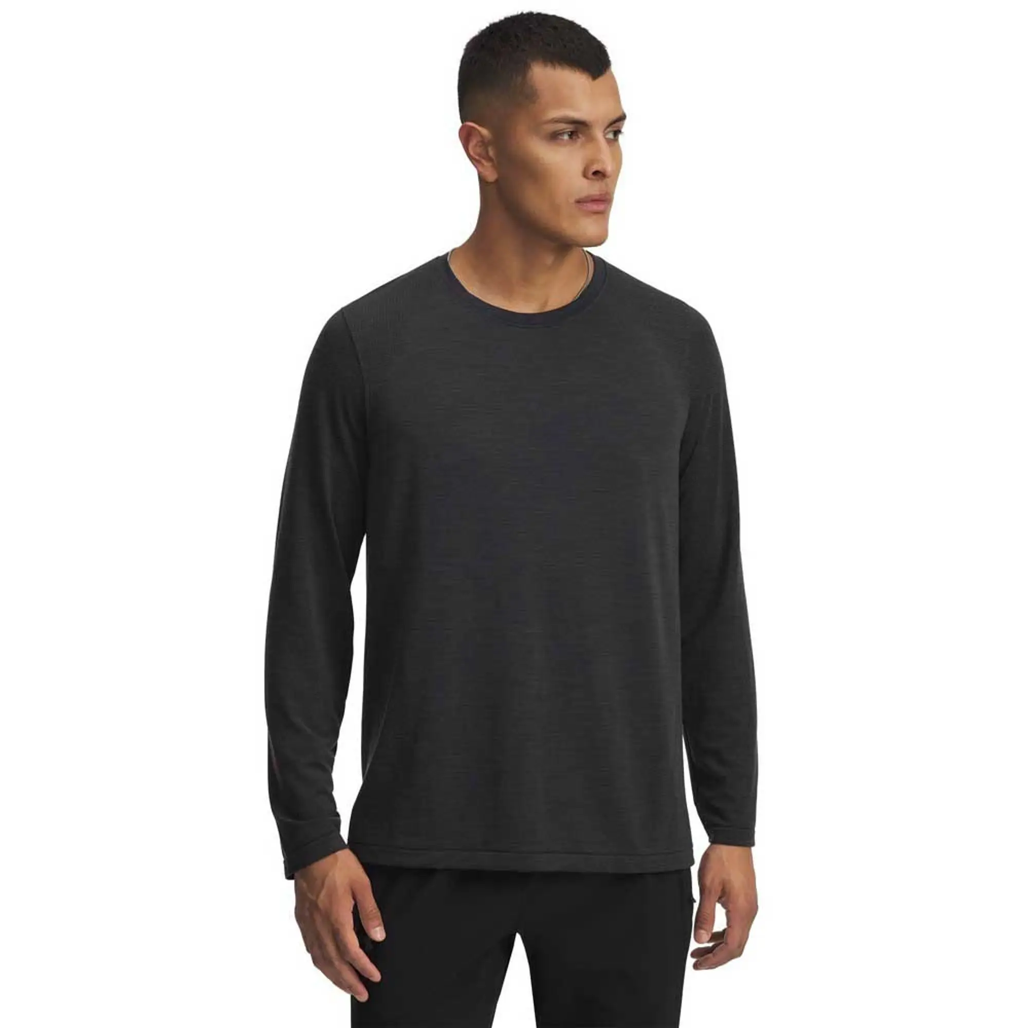 Under Armour  Trail Run Wool Men's Long Sleeve Black / Reflective L