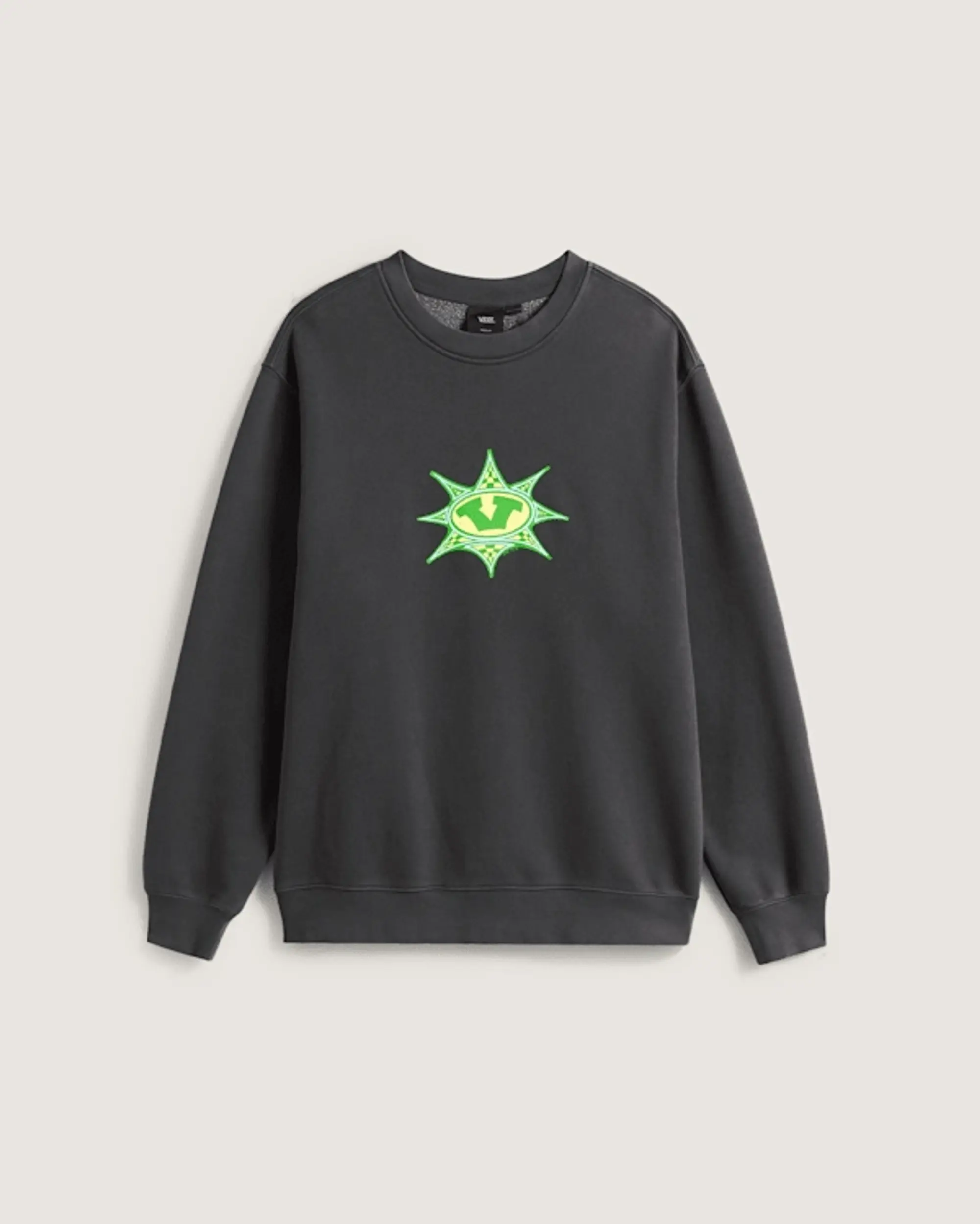 Vans - Star Checker Crew Sweatshirt, Man, Black