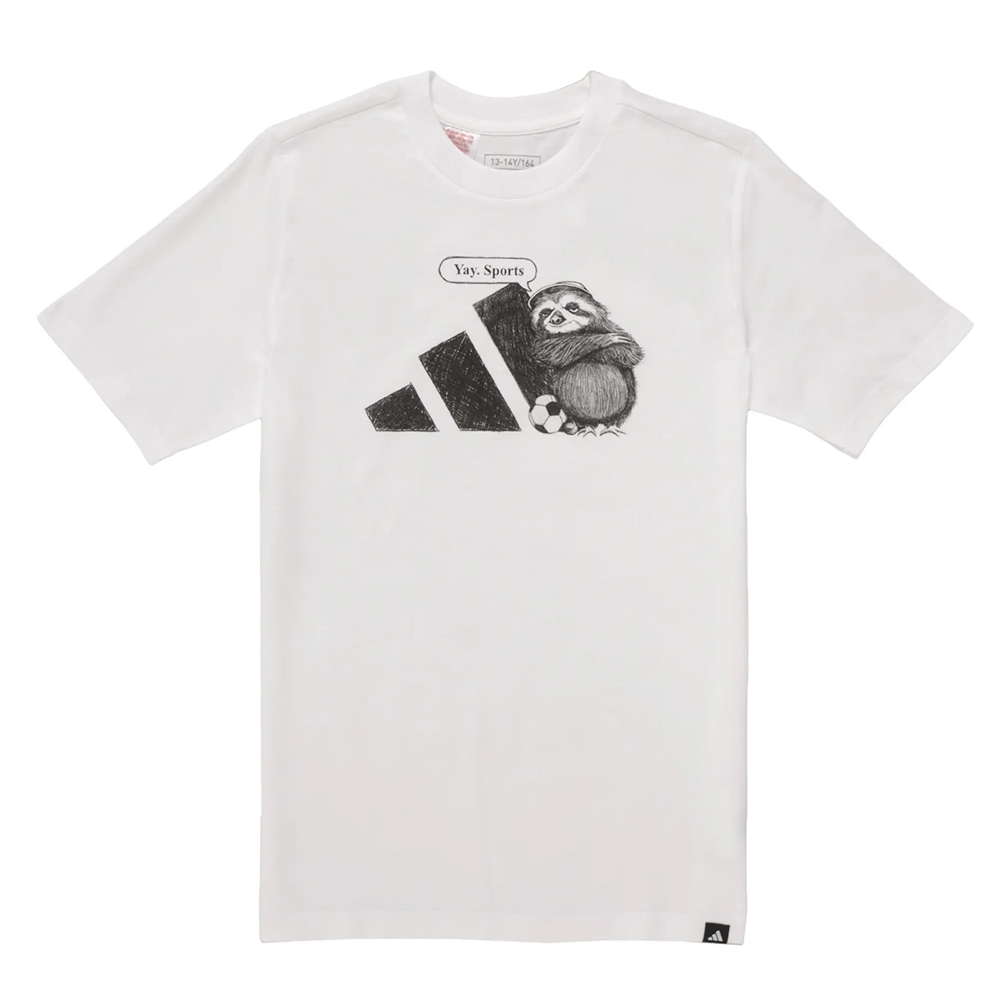 adidas  Sports Graphic T-Shirt Kids  girls's Children's T shirt in White