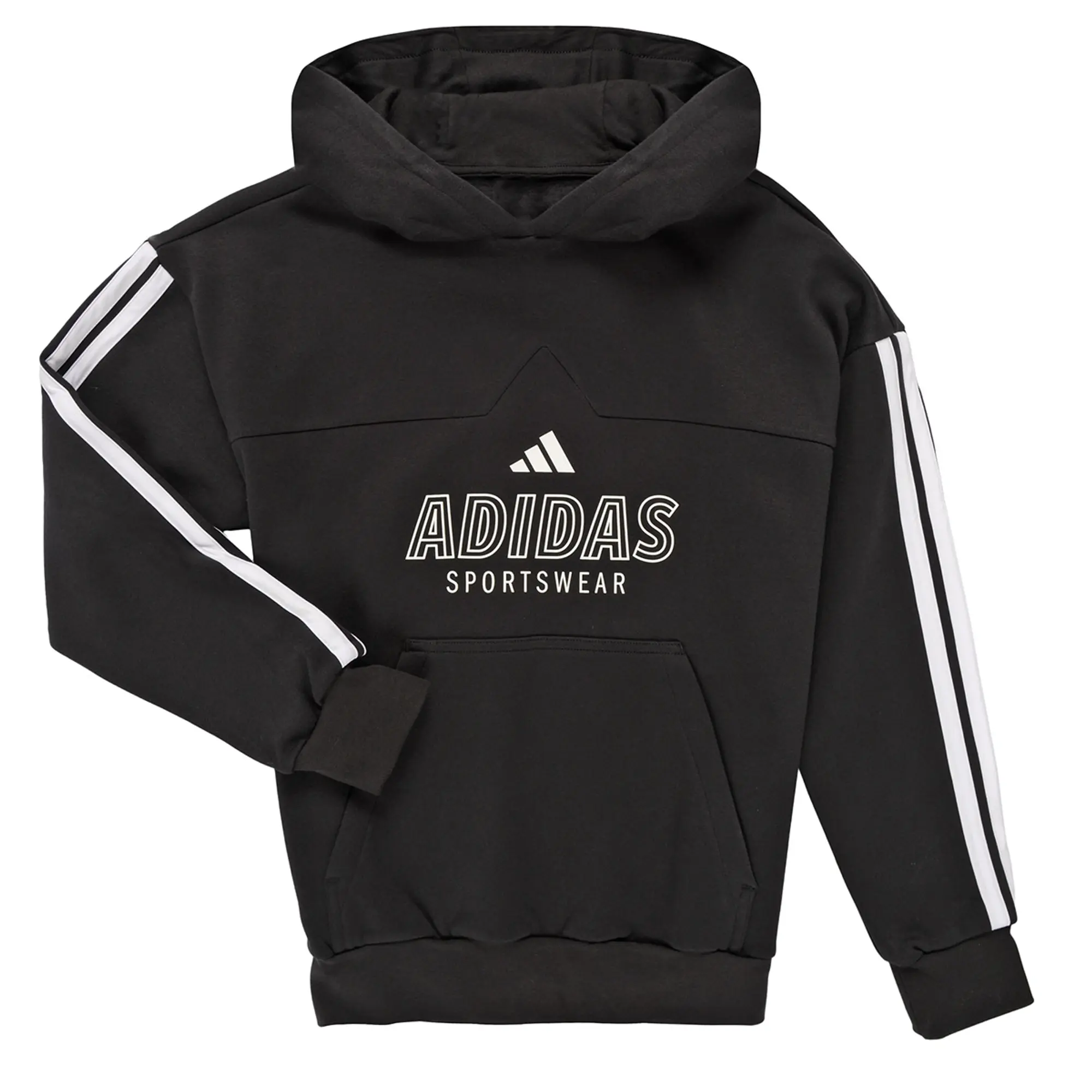 adidas  House of Tiro Fleece Hoodie Kids  girls's Children's Sweatshirt in Black