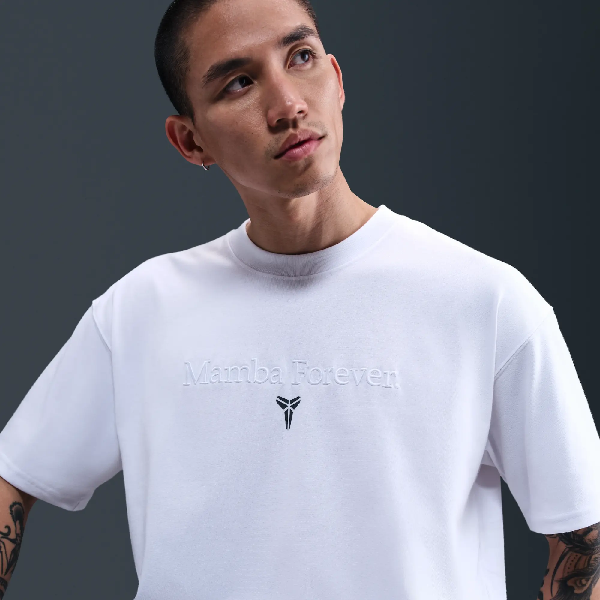 Nike Kobe Men's Dri-FIT Basketball T-Shirt - White - Polyester/Cotton
