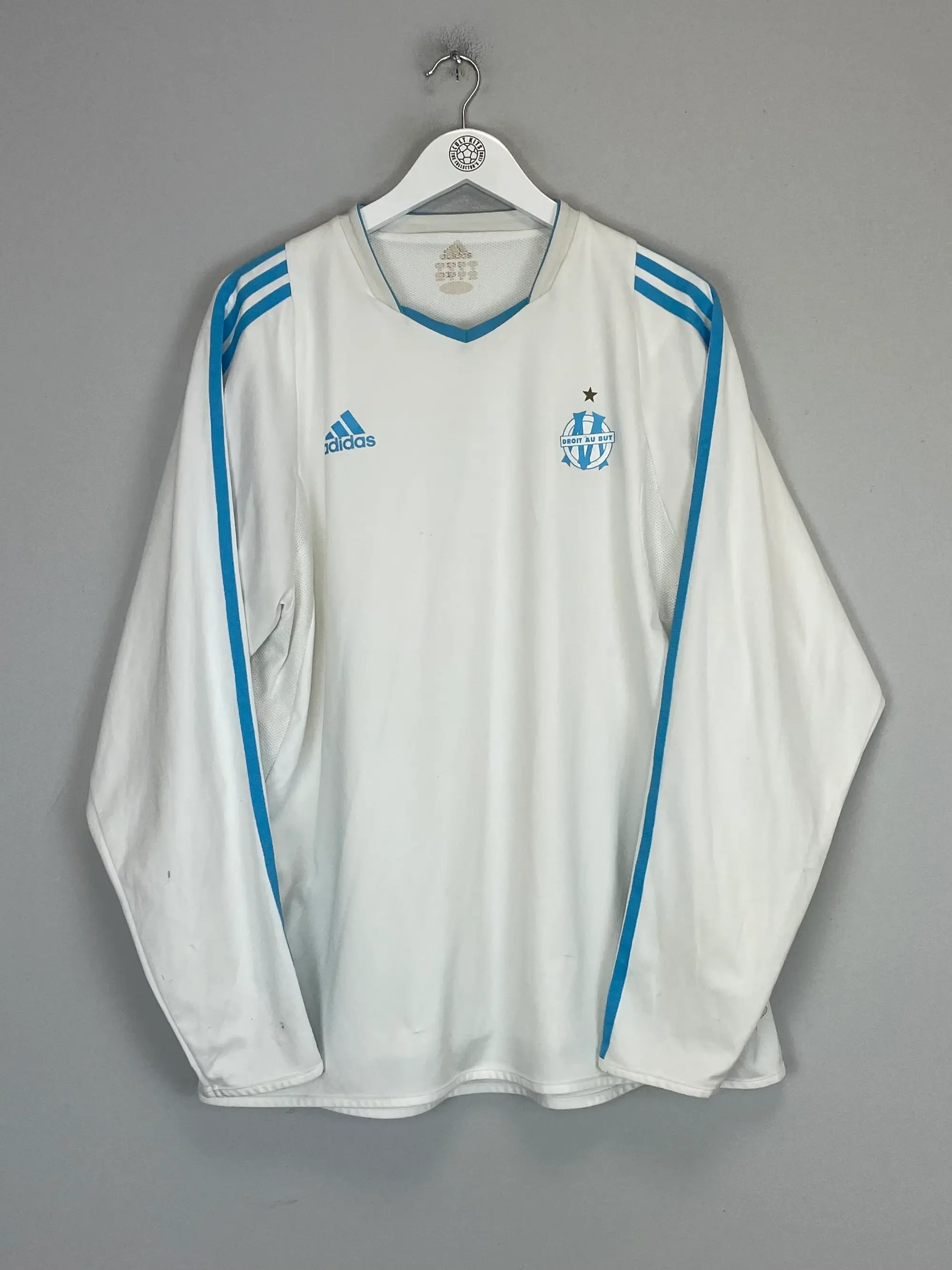 2003/04 MARSEILLE *PLAYER ISSUE* L/S HOME SHIRT (XL) ADIDAS | Cult Kits