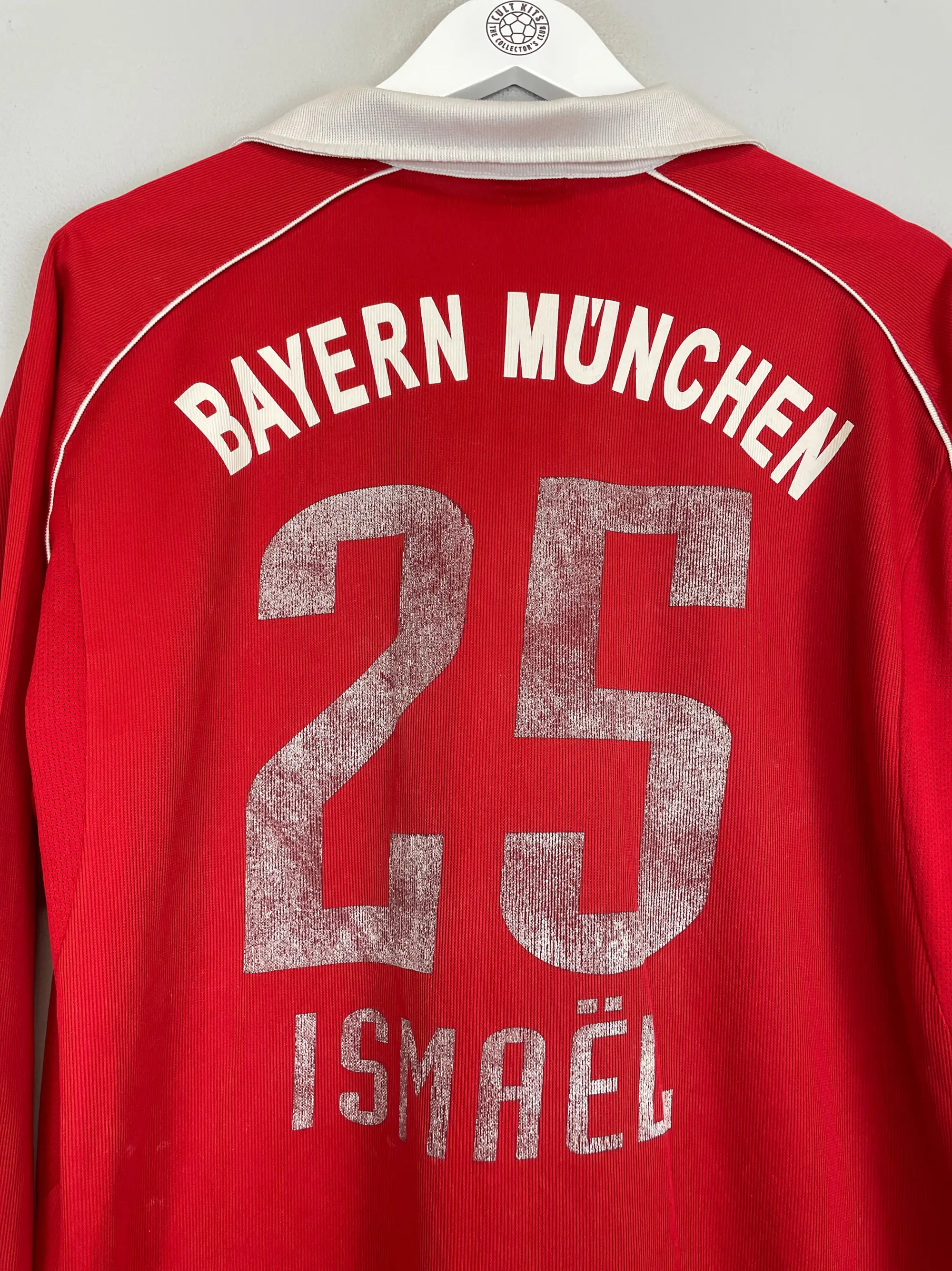 2005/06 BAYERN MUNICH ISMAEL #25 *MATCH ISSUE* L/S HOME SHIRT (L) ADIDAS | Cult Kits