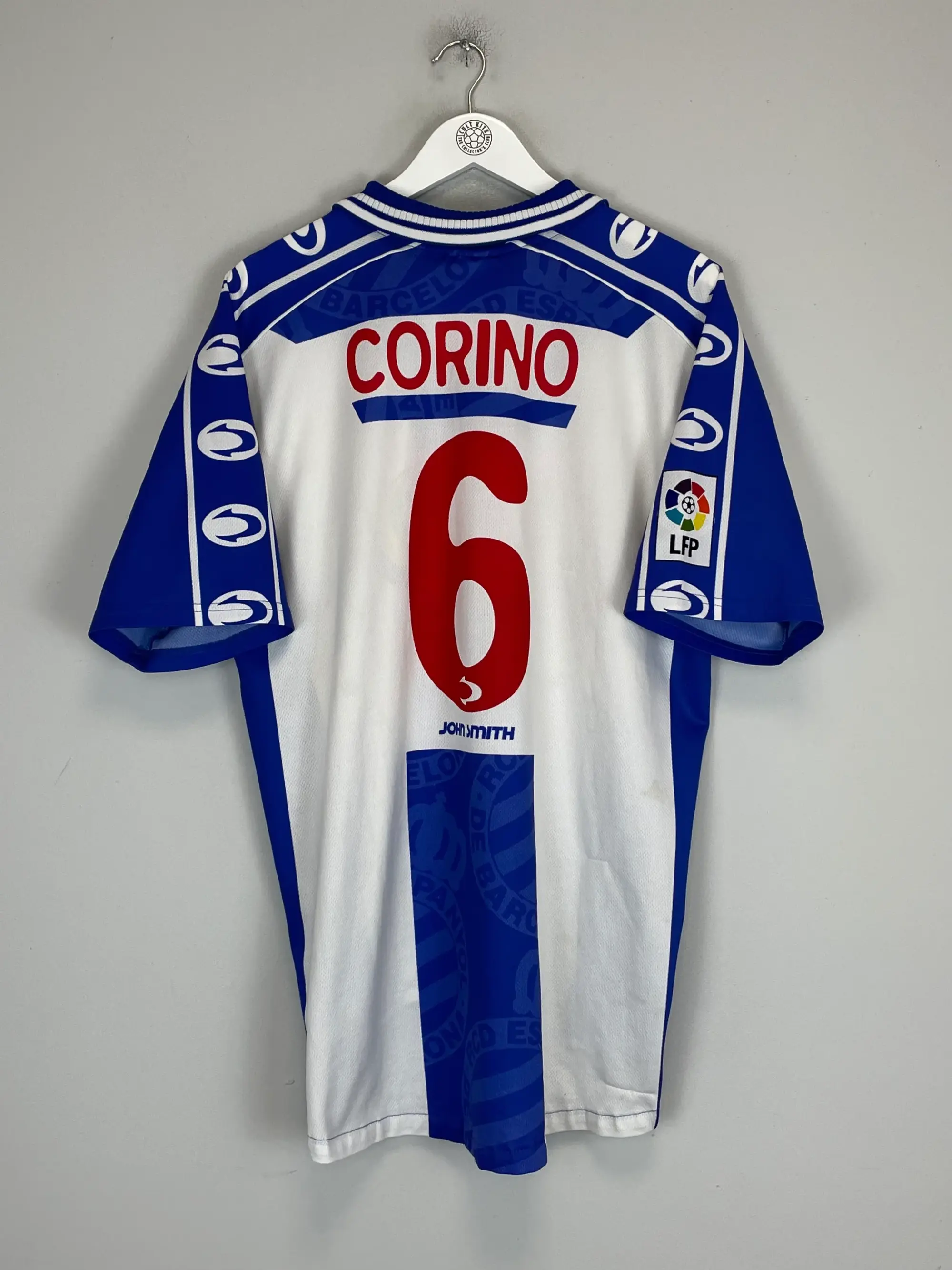 1999/00 ESPANYOL CORINO #6 HOME SHIRT (L) JOHN SMITH | Cult Kits