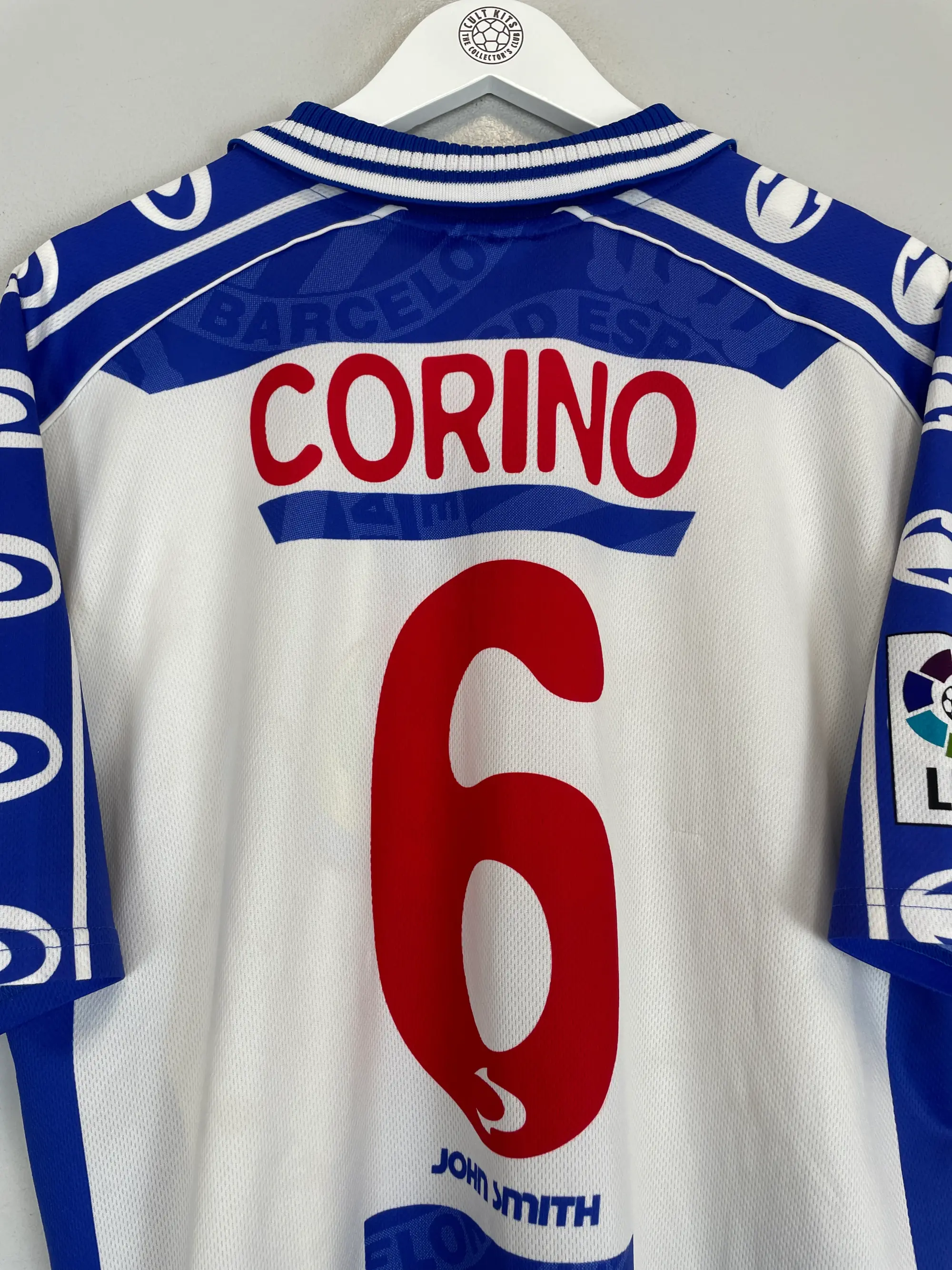 1999/00 ESPANYOL CORINO #6 HOME SHIRT (L) JOHN SMITH | Cult Kits