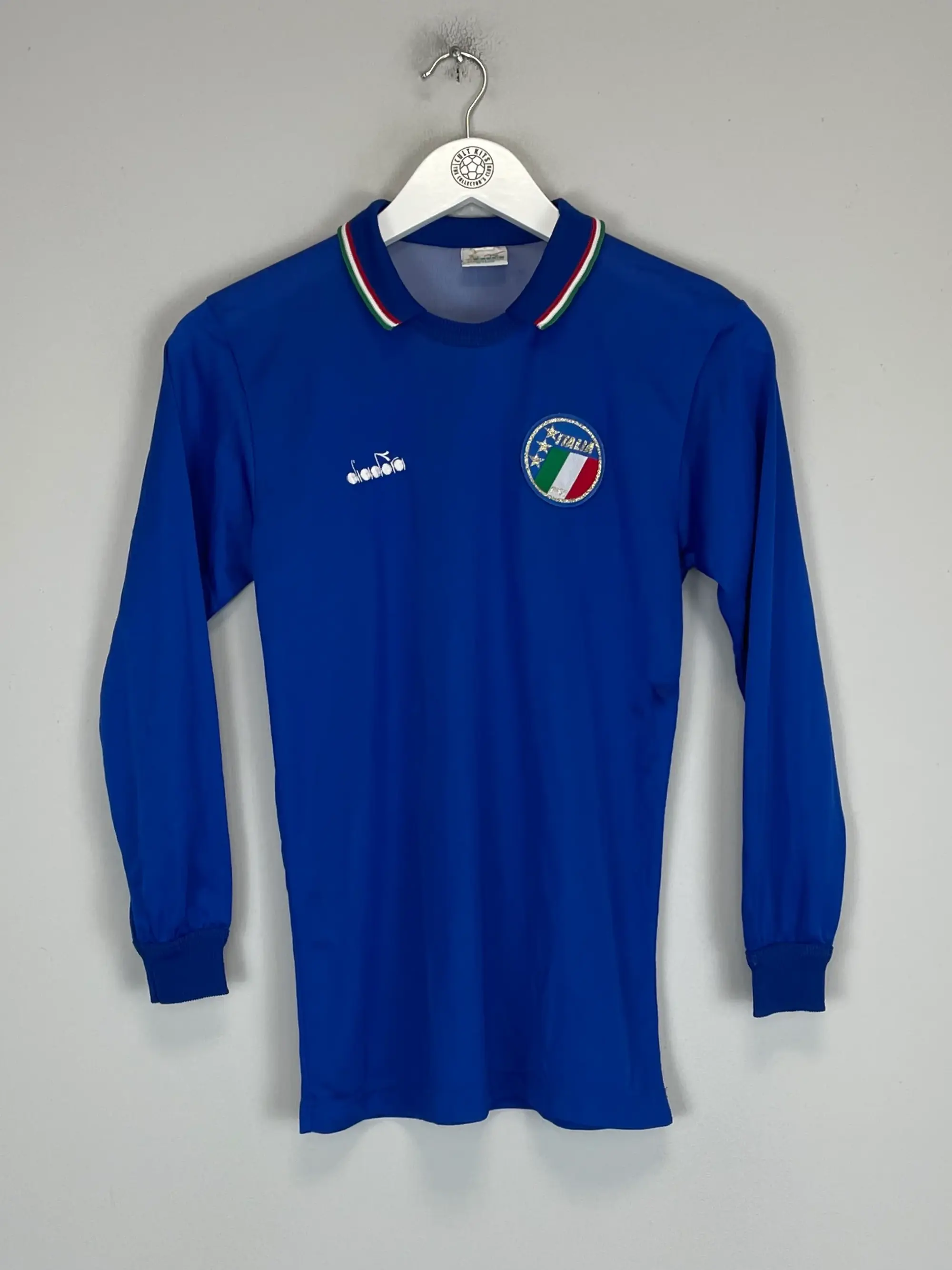 1986/91 ITALY L/S HOME SHIRT (XL.KIDS) DIADORA | Cult Kits