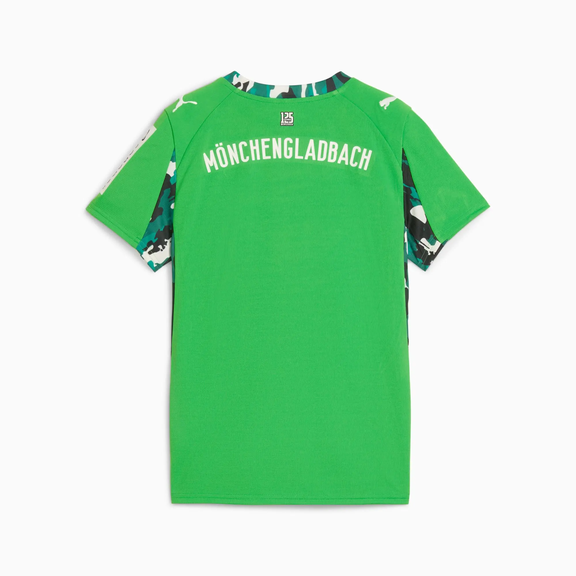 PUMA Borussia Mönchengladbach 25/26 Away Jersey Youth, Green/Warm White, size 11-12 Youth