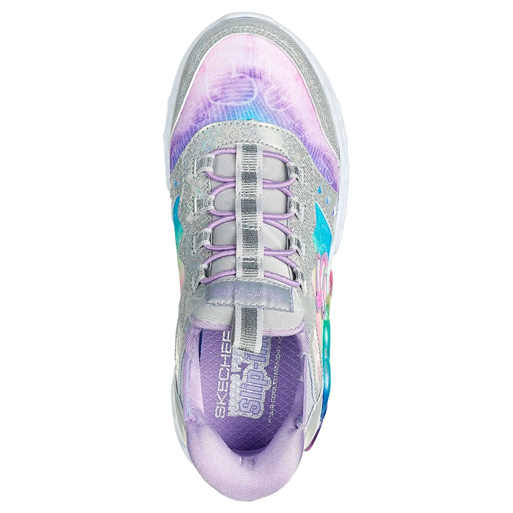 Skechers Infinite Heart Lights Eternal Shimmer Kids Slip-on Shoes