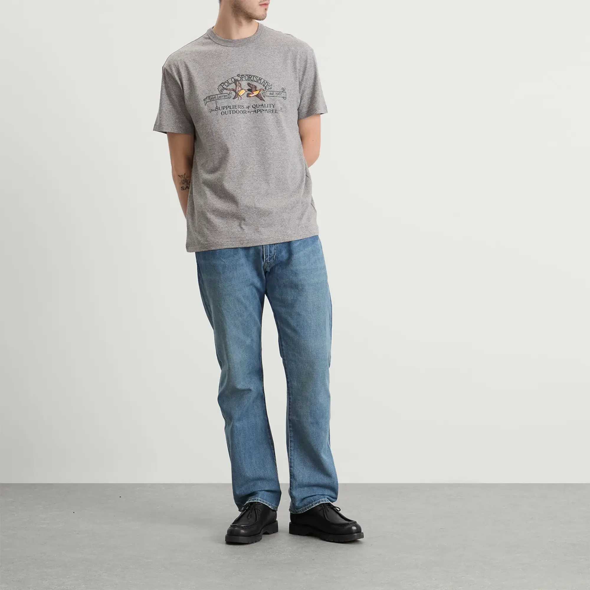 Polo Ralph Lauren Men's Sportsman T-Shirt Dark Vintage Heather