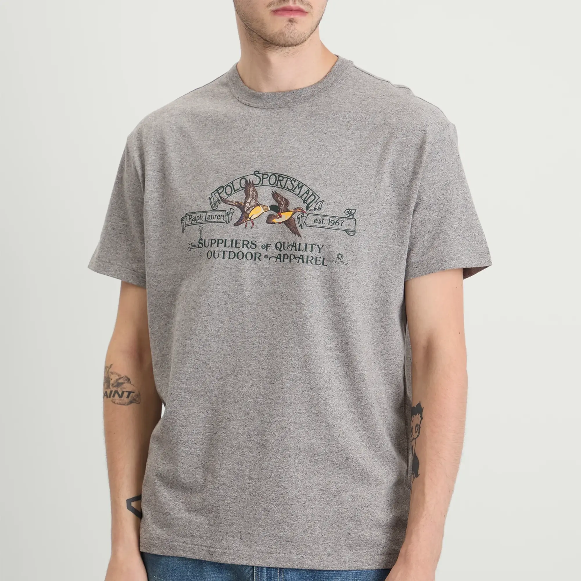 Polo Ralph Lauren Men's Sportsman T-Shirt Dark Vintage Heather