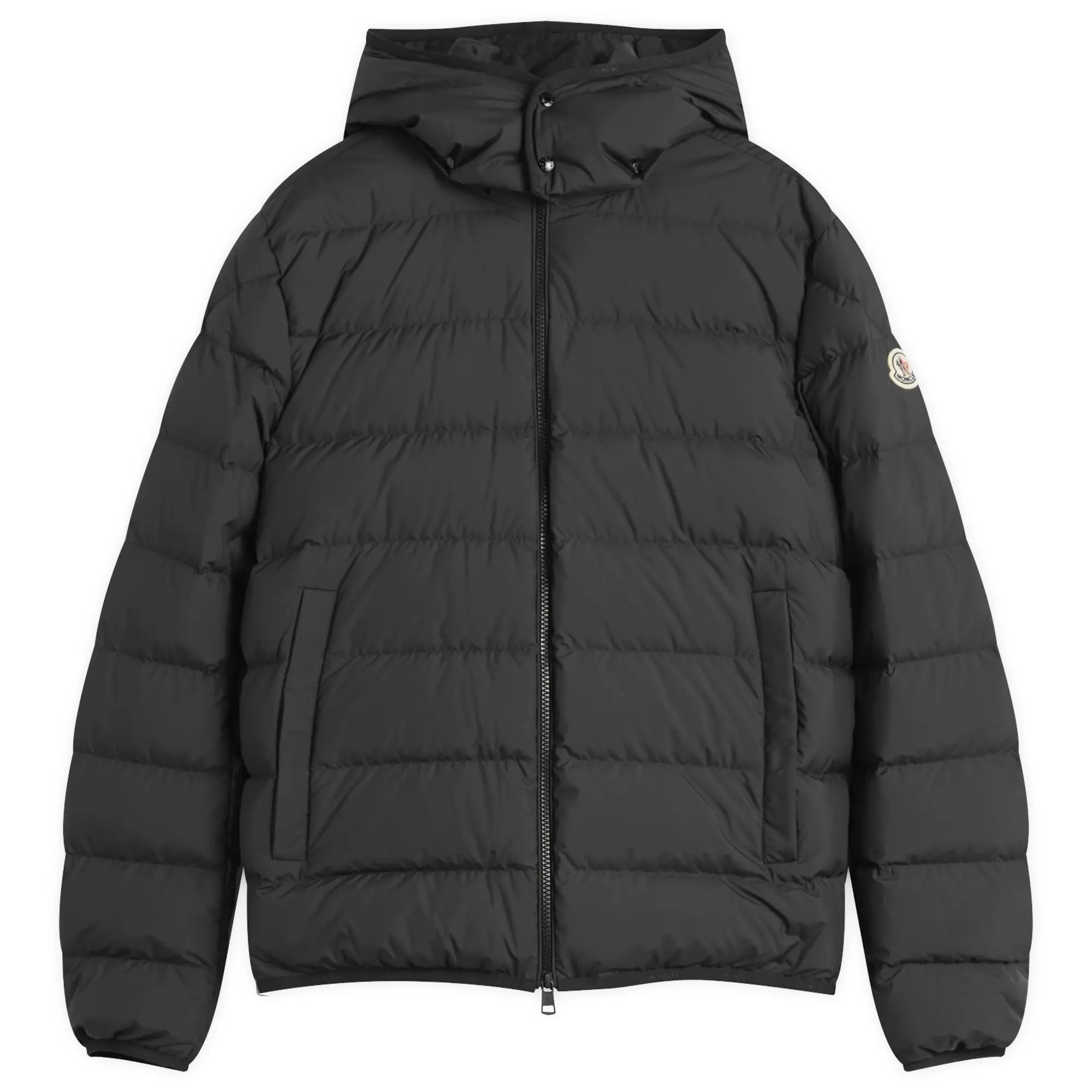 Moncler Men's Montbrocq Jacket Tape Logo Seam Black