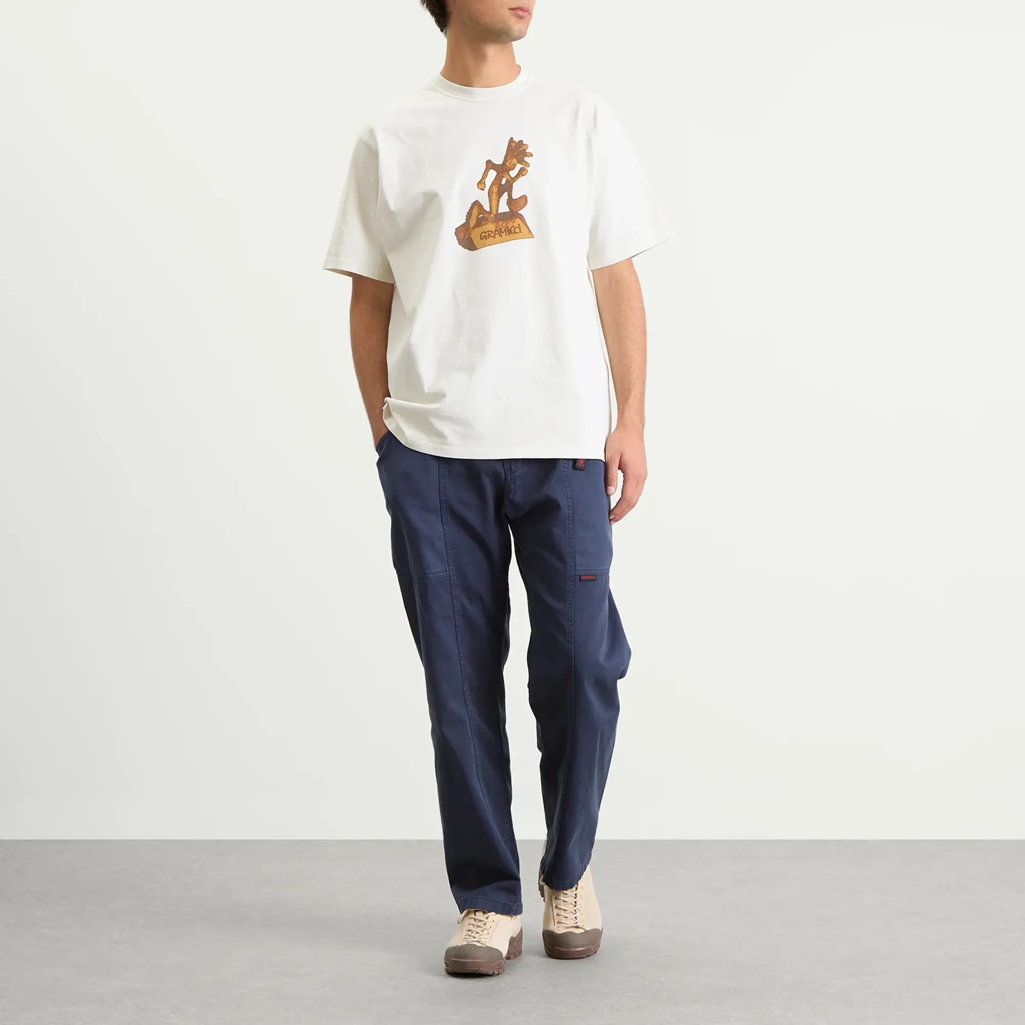 Gramicci Men's Sculpture T-Shirt Natural Pigment