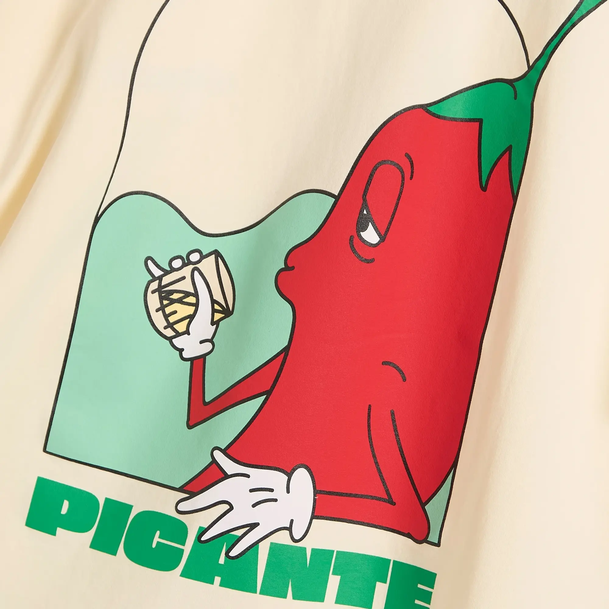 END. X Picante Charlie Chilli T-Shirt Ivory