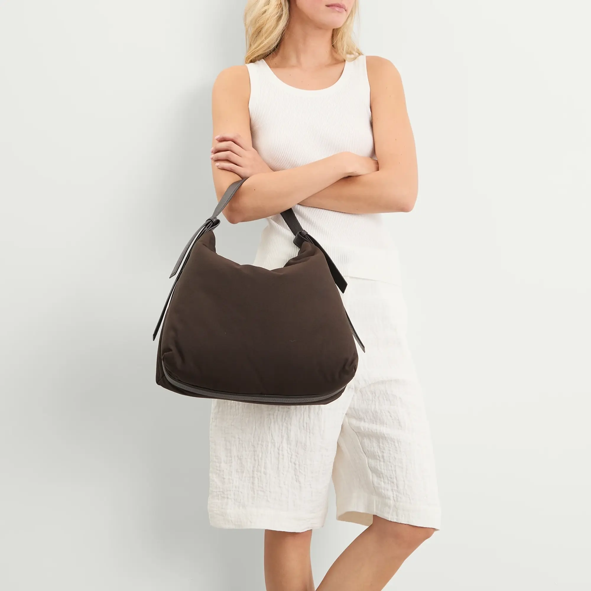 Studio Nicholson Women's Transit Nylon Shoulder Bag Cocoa