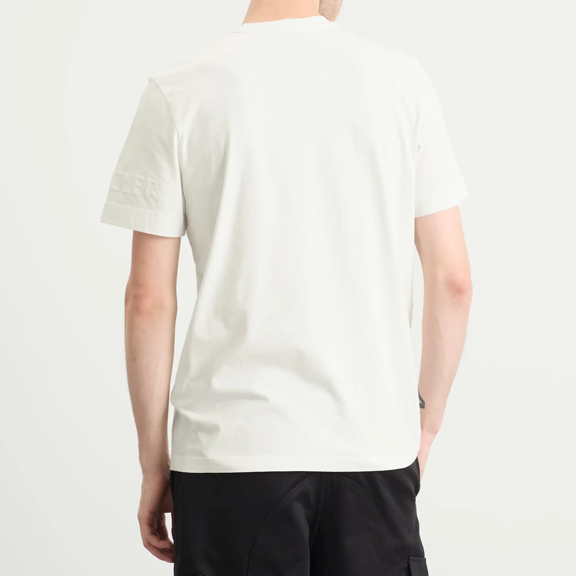 Moncler Men's Short Sleeve Cotton T-Shirt White