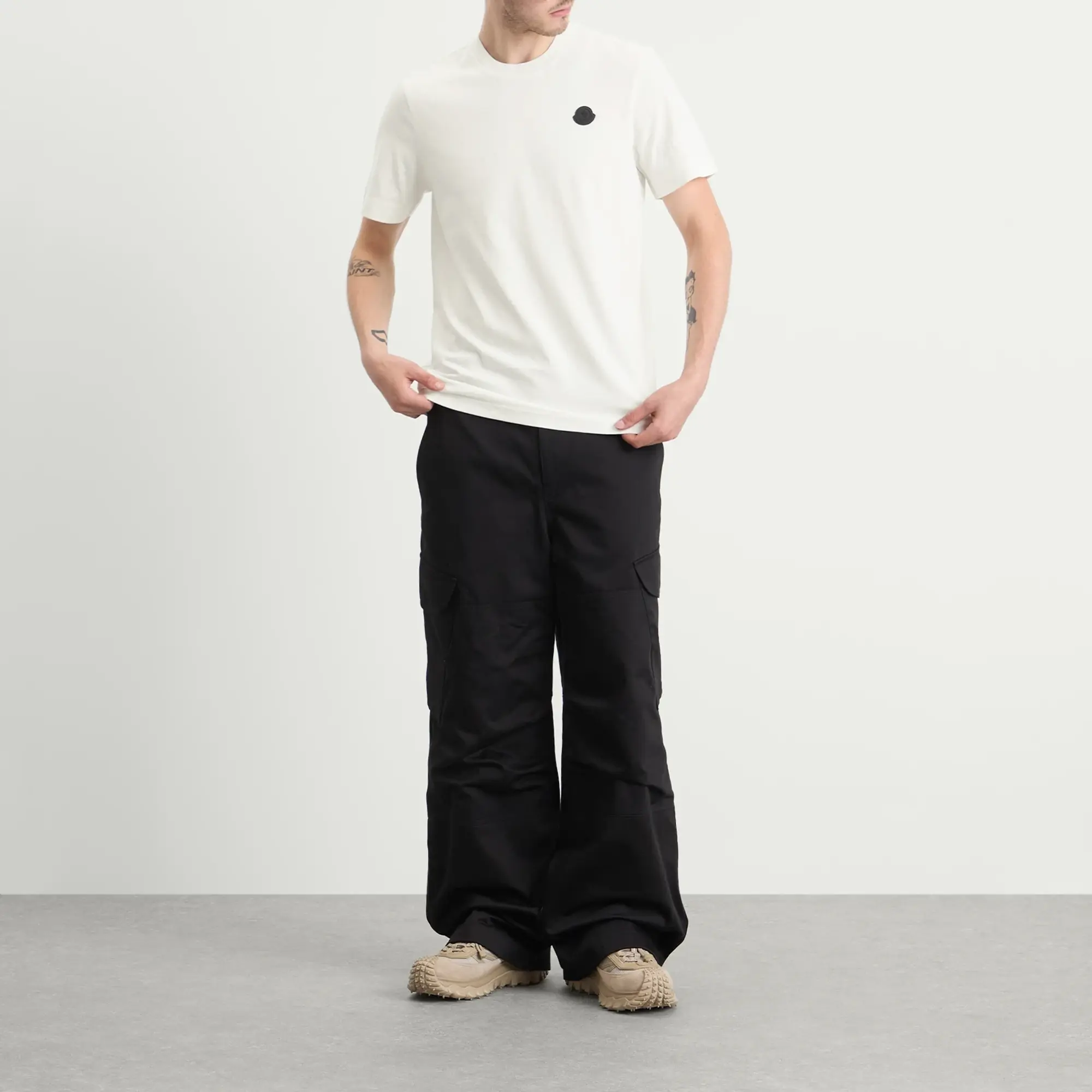 Moncler Men's Short Sleeve Cotton T-Shirt White