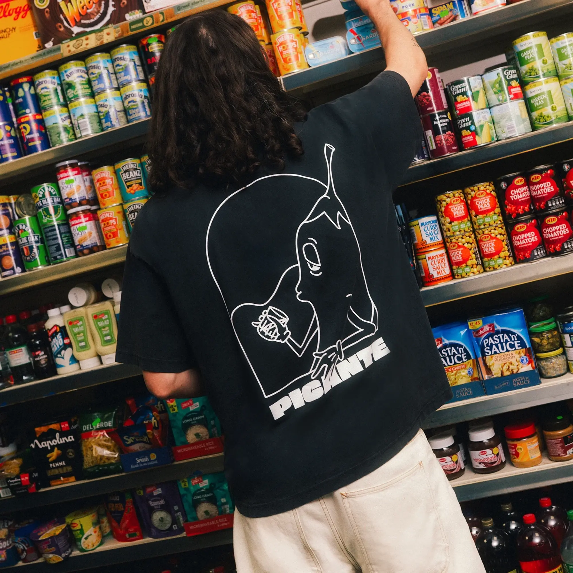 END. X Picante Charlie Chilli T-Shirt Vintage Black