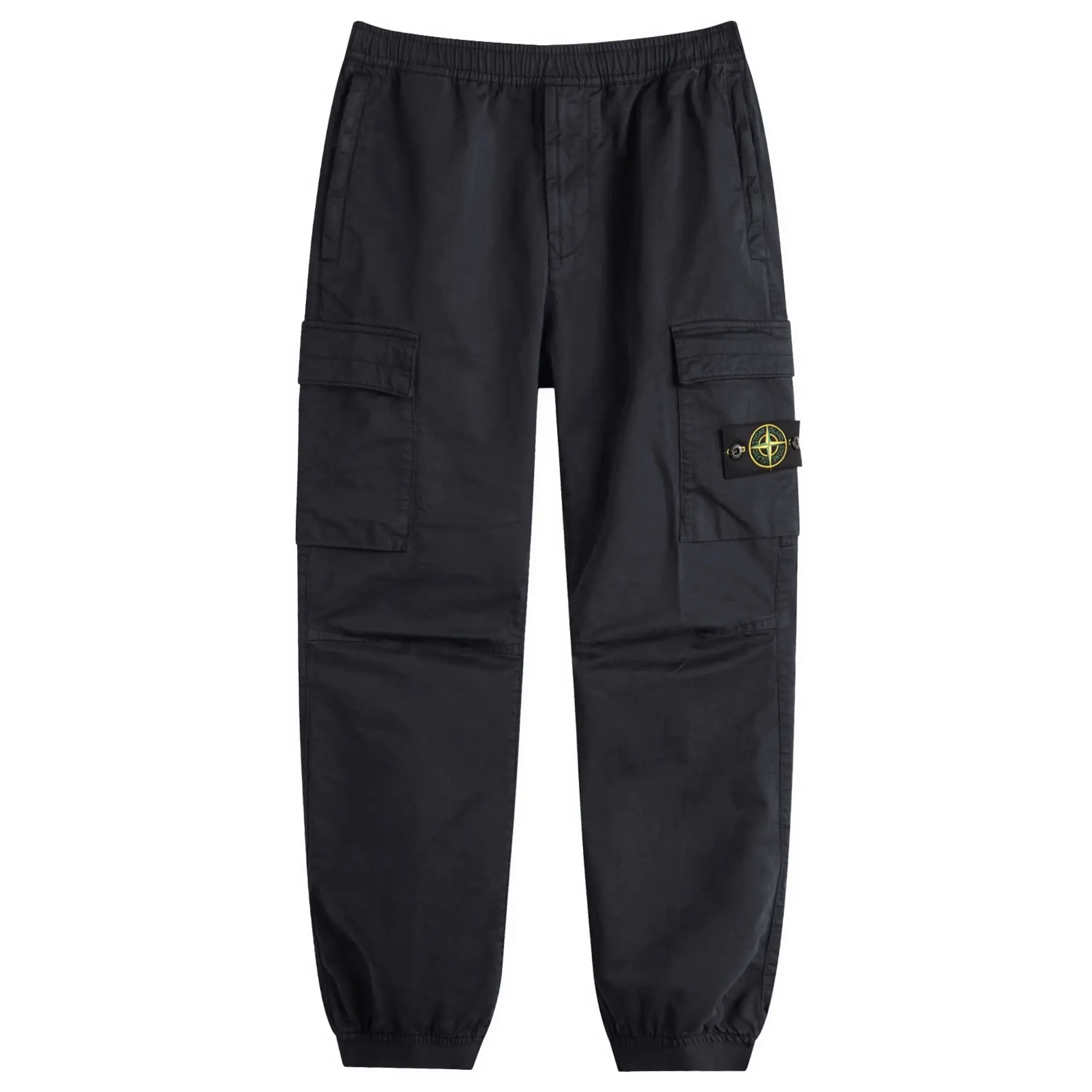 Stone Island Men's Sateen Cargo Jogger Pants Navy Blue