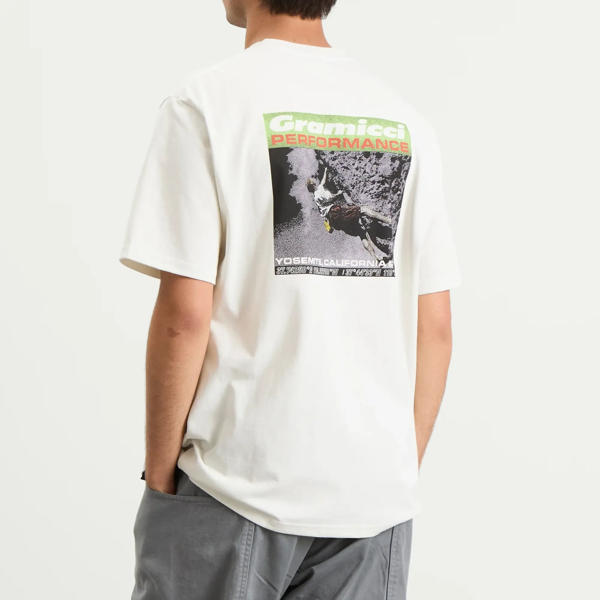 Gramicci Men's Performance T-Shirt Vintage White