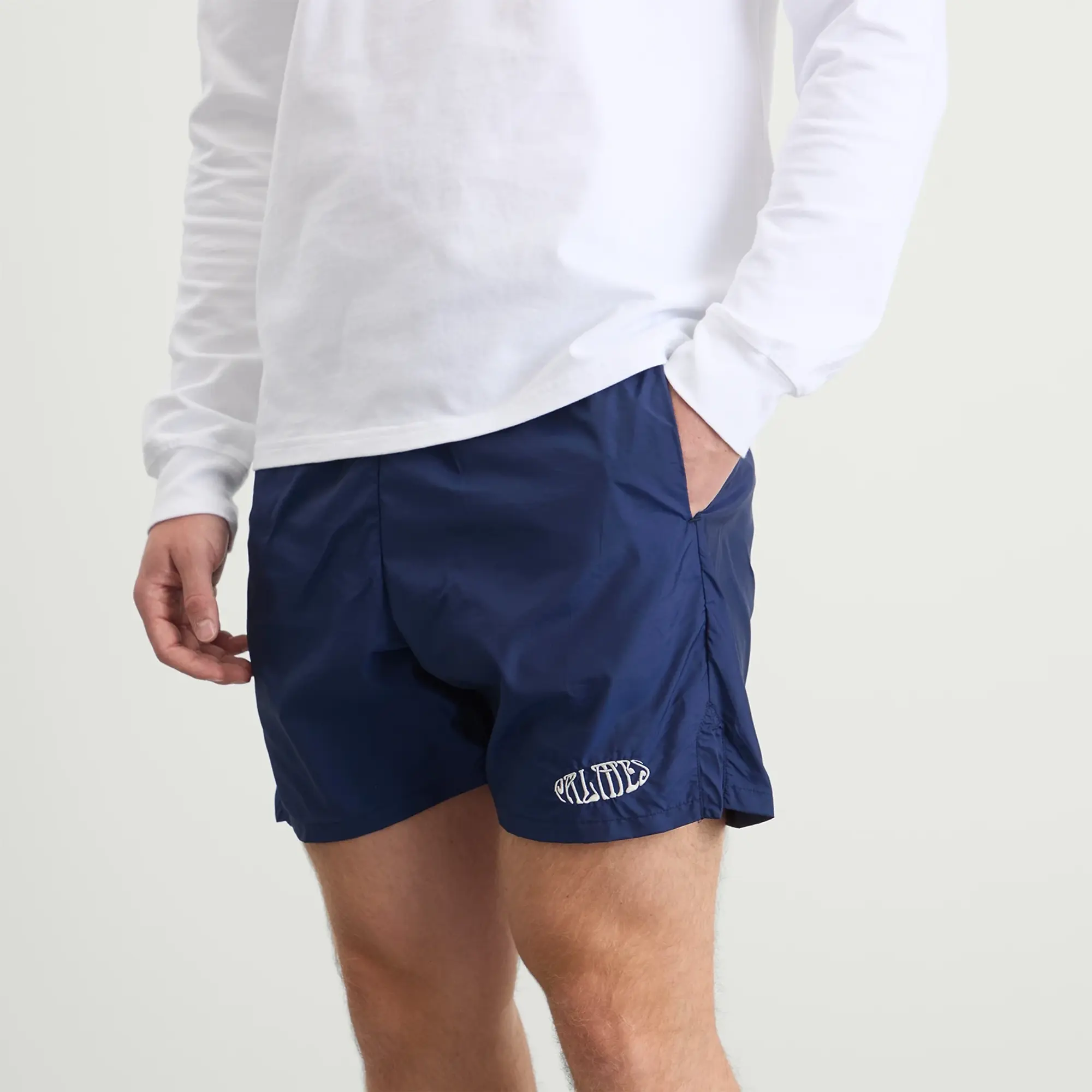 Palmes Men's Oval Tennis Shorts Blue