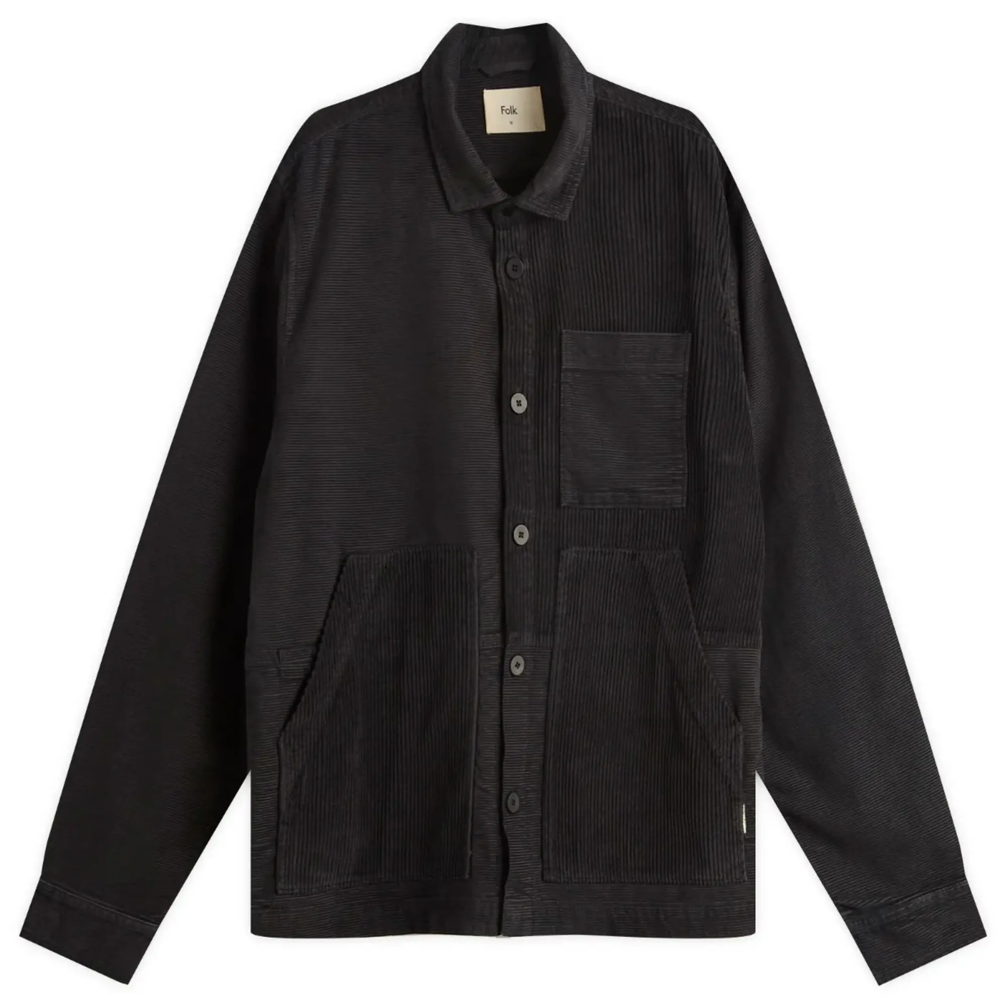 Folk Men's Assembly Worker Jacket Soft Black Cord Mix