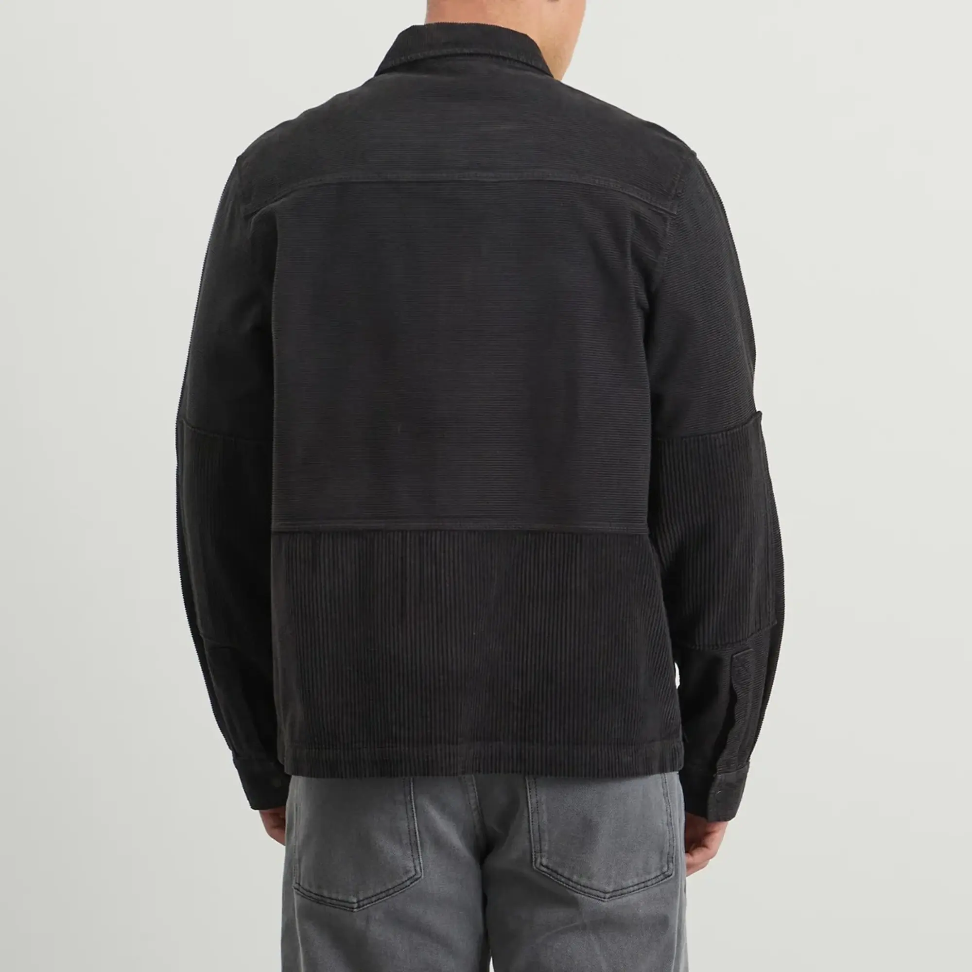 Folk Men's Assembly Worker Jacket Soft Black Cord Mix