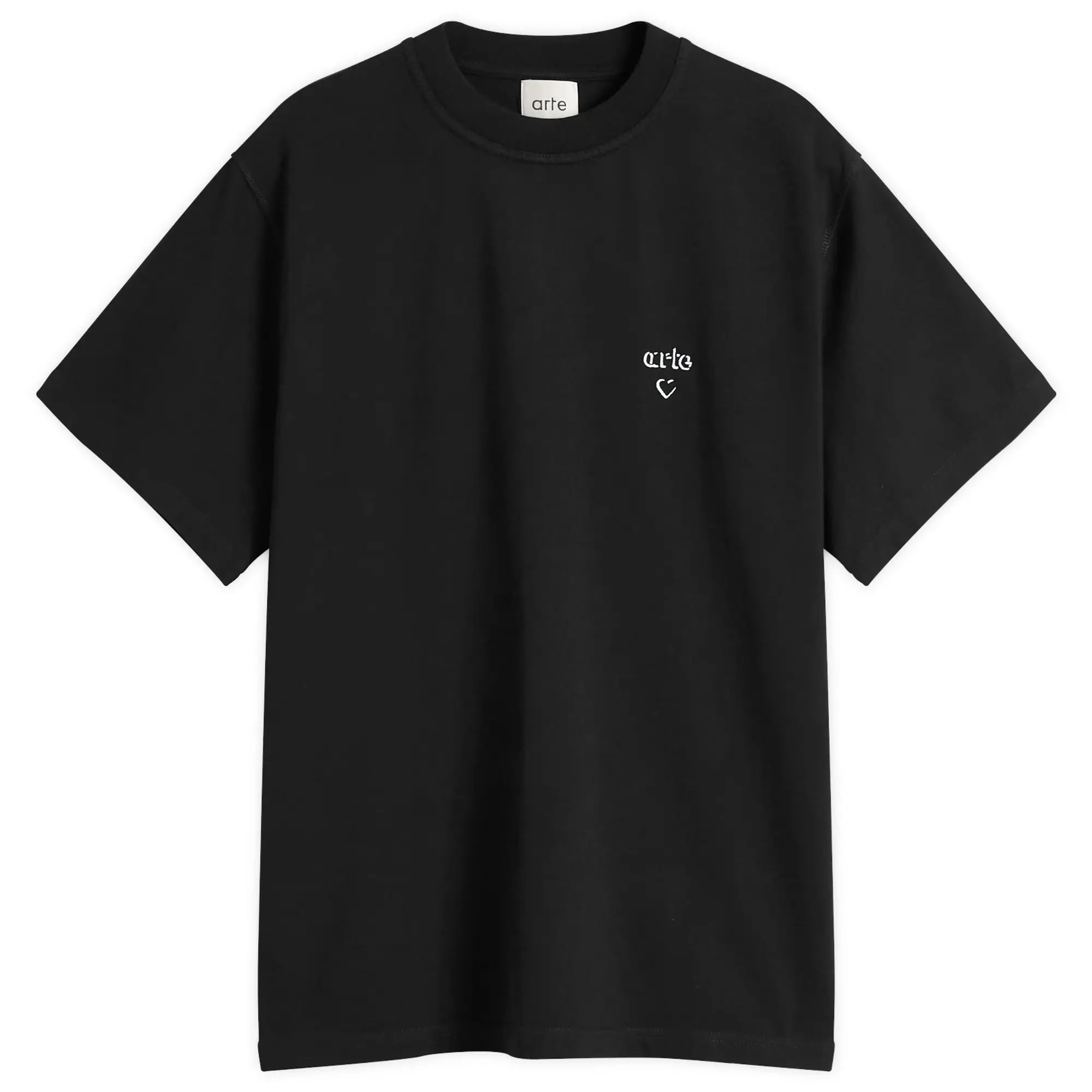 Arte Men's Heart Logo T-Shirt Black