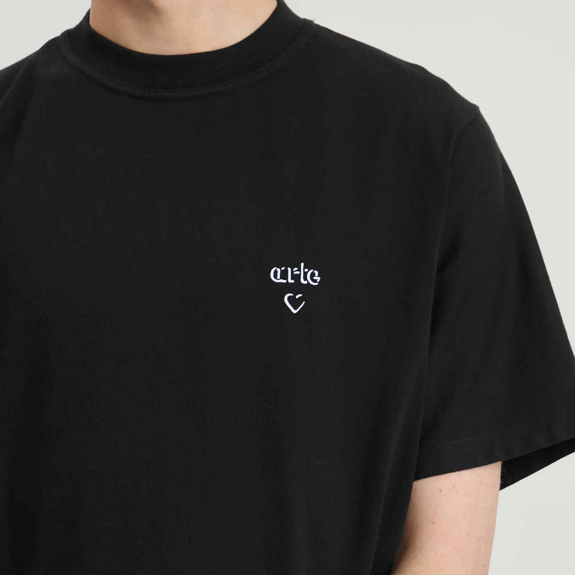 Arte Men's Heart Logo T-Shirt Black