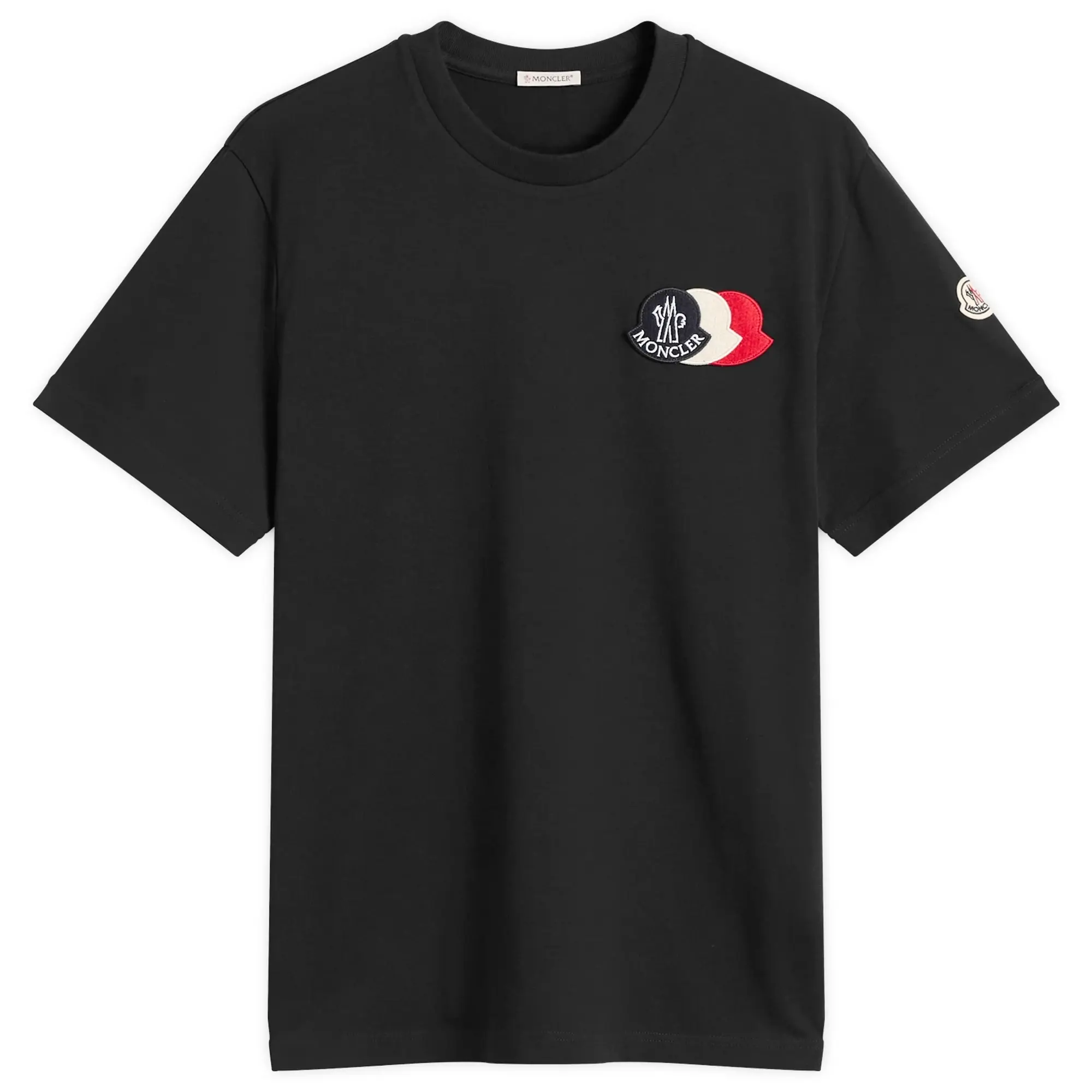 Moncler Men's Triple Logo Heavy Cotton T-Shirt Navy