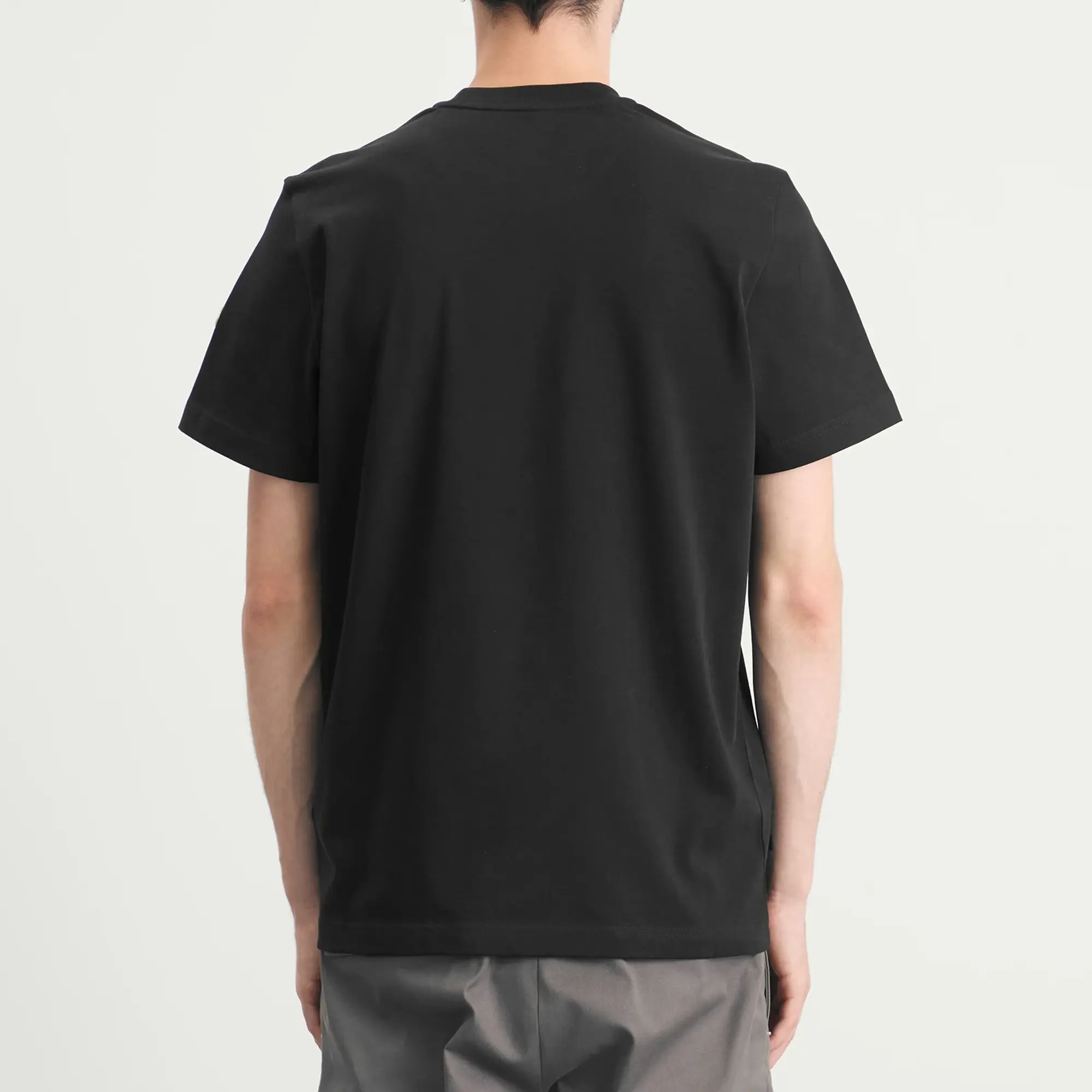 Moncler Men's Triple Logo Heavy Cotton T-Shirt Navy