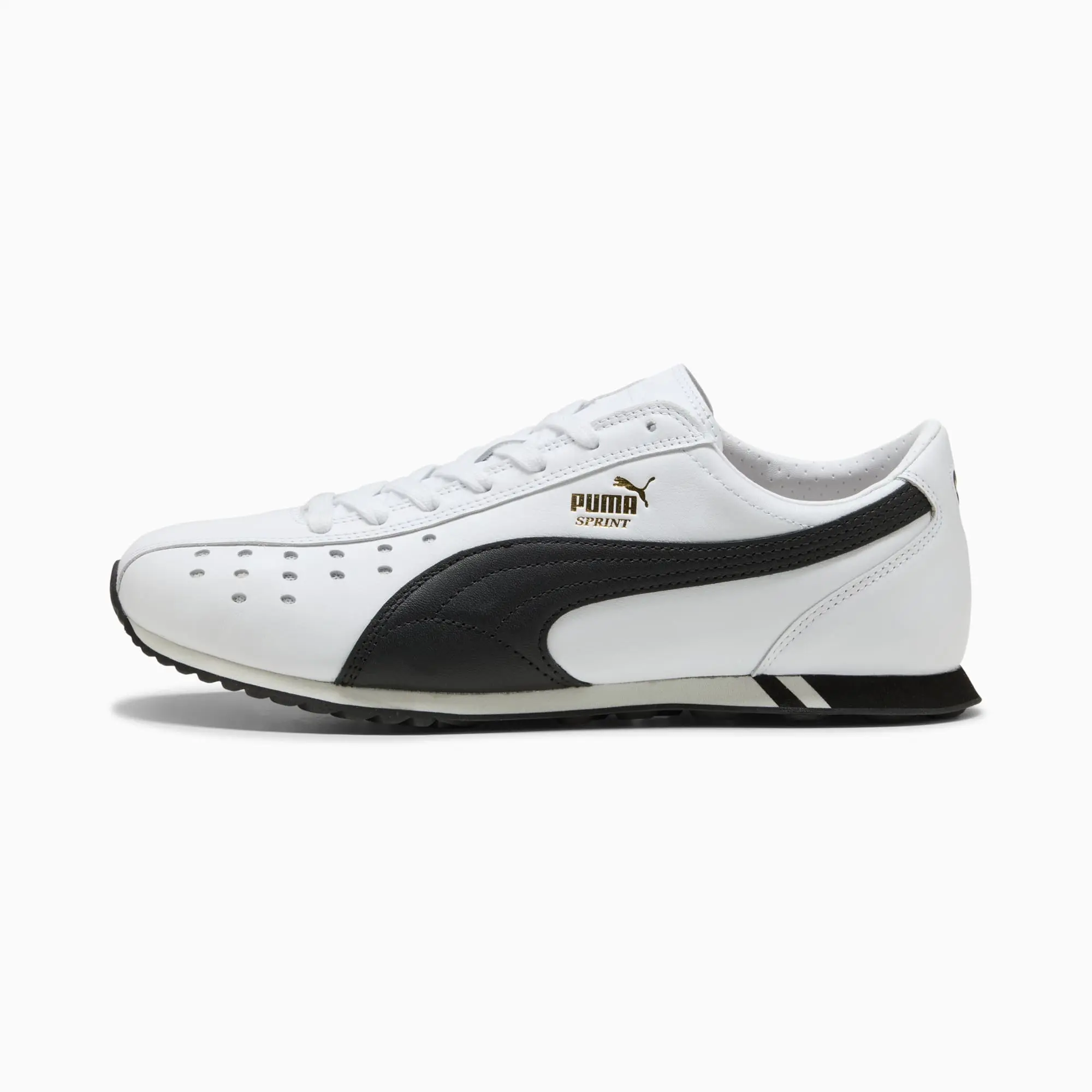 PUMA Sprint Sneakers Unisex, White/Black, size 10