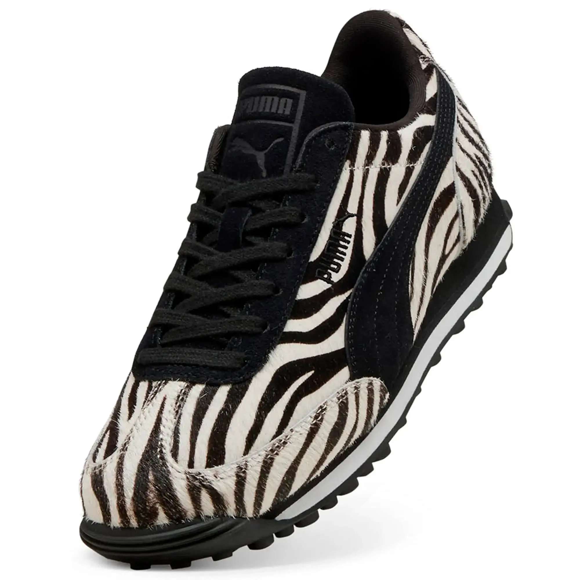 PUMA Easy Rider Zebra Sneakers Women, Warm White/Black, size 3