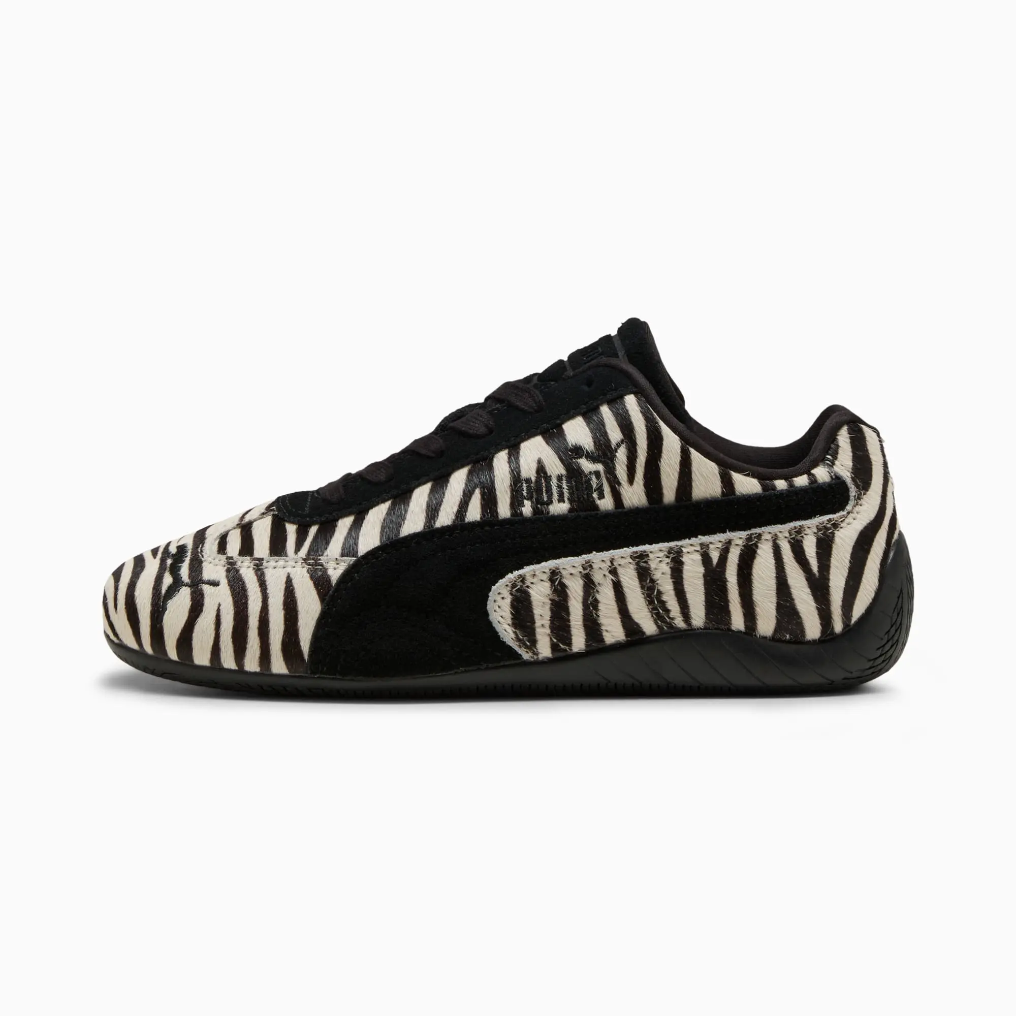 PUMA SpeedCat Zebra Sneakers Women, Warm White/Black, size 3