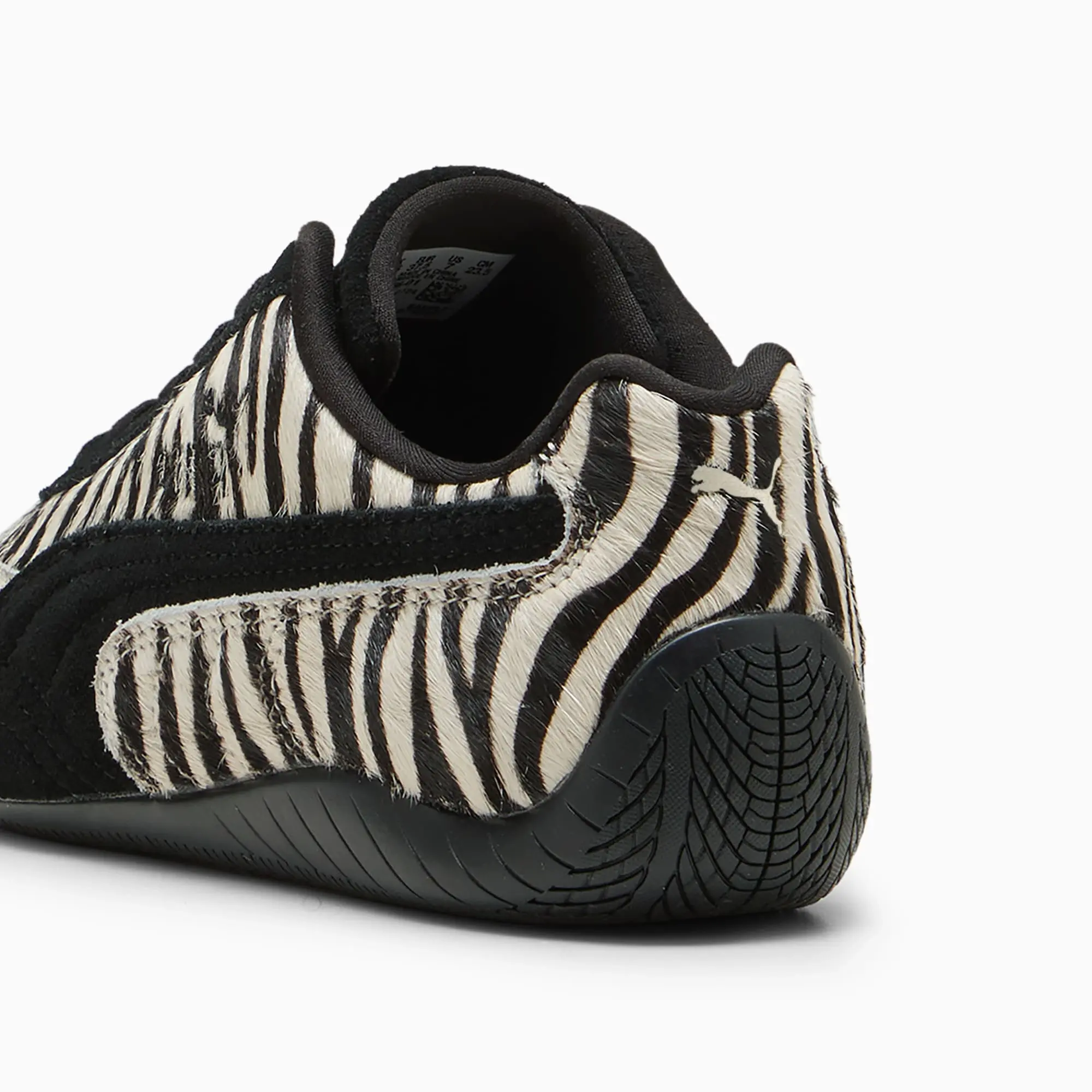 PUMA SpeedCat Zebra Sneakers Women, Warm White/Black, size 3