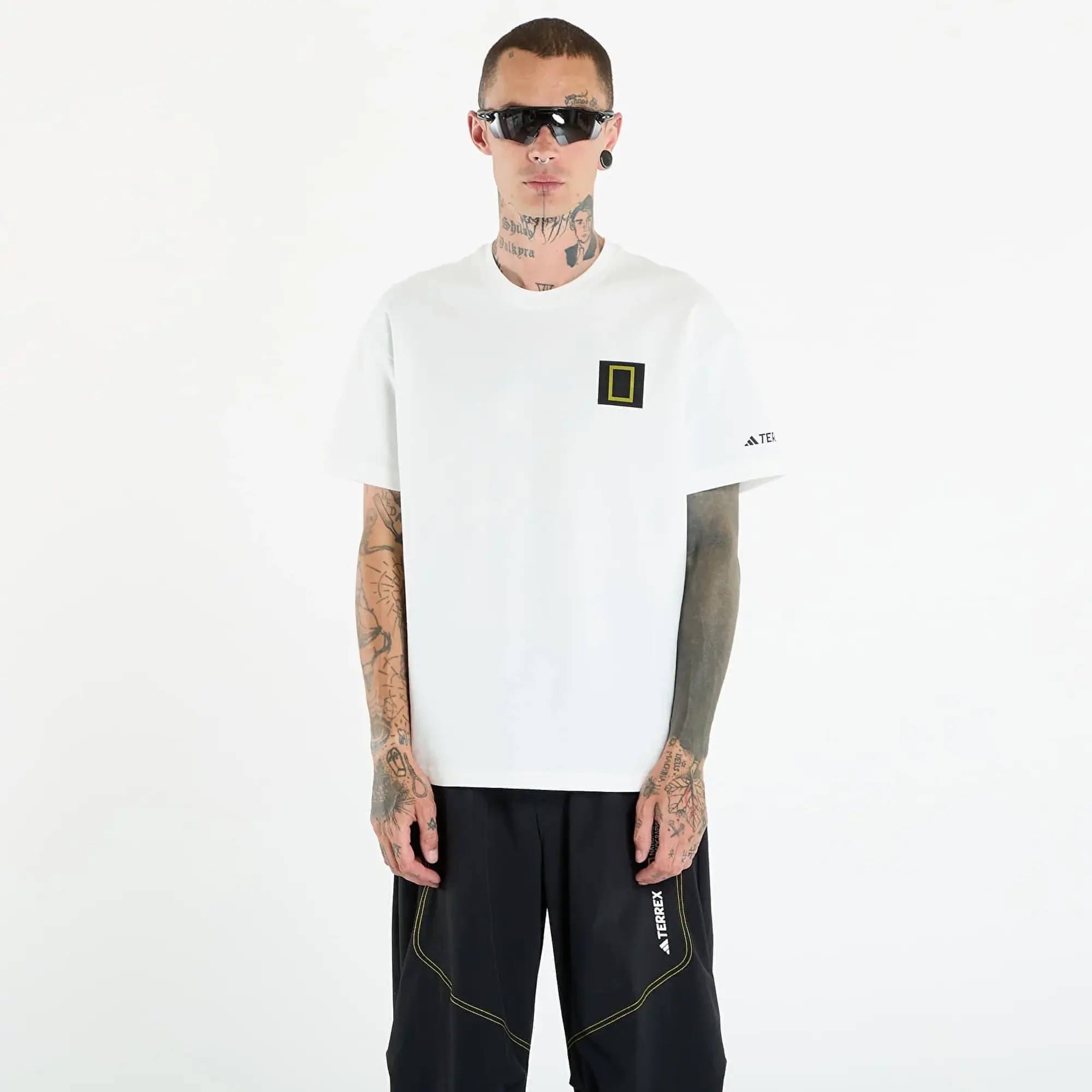 T-Shirt Adidas National Geographic Graphic Short Sleeve T-Shirt Core White L