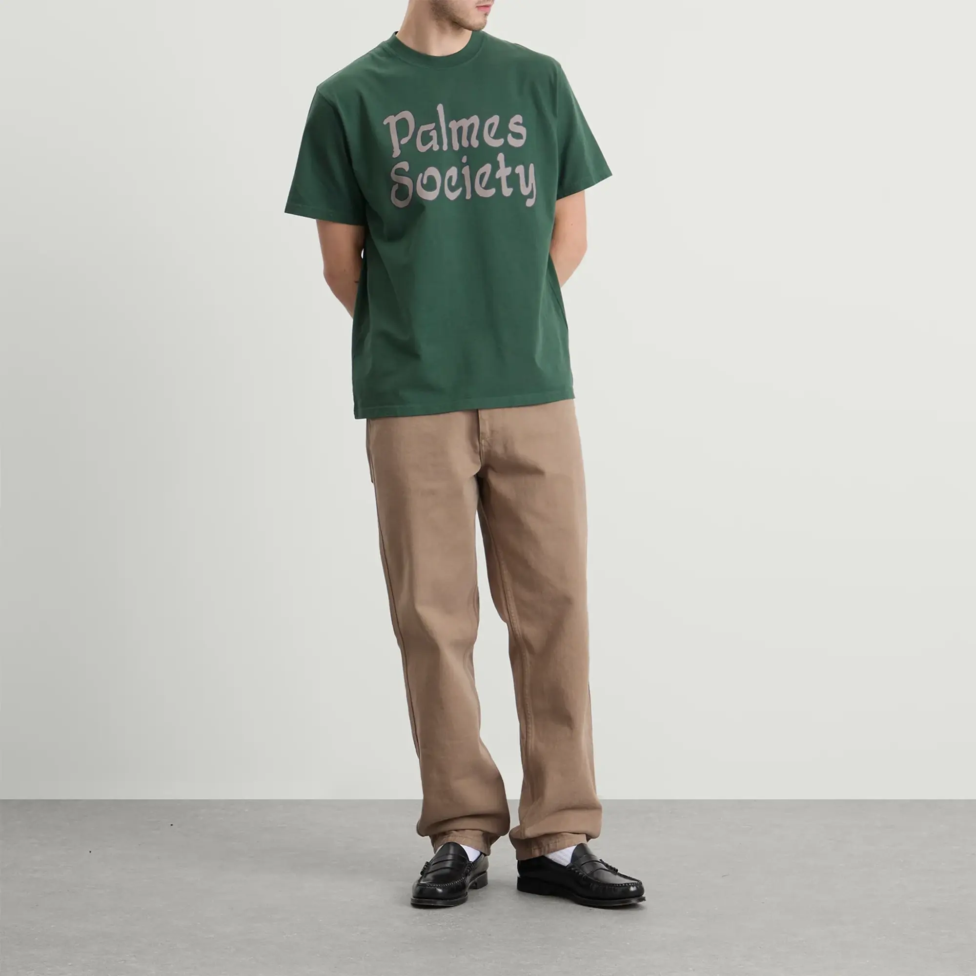 Palmes Men's Society T-Shirt Dark Green