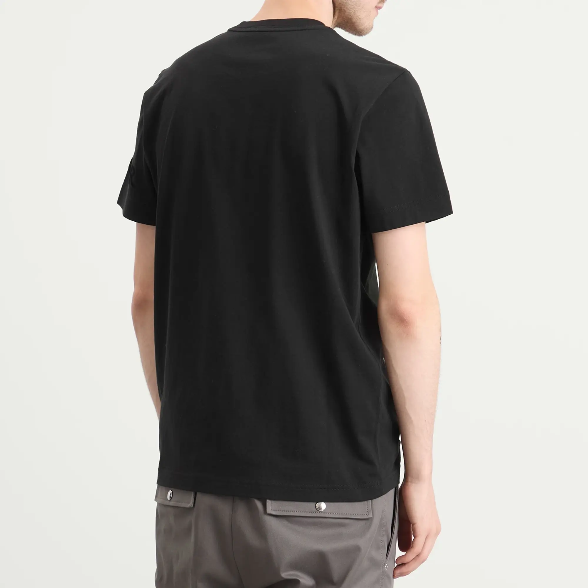 Moncler Men's Short Sleeve Cotton T-Shirt Black