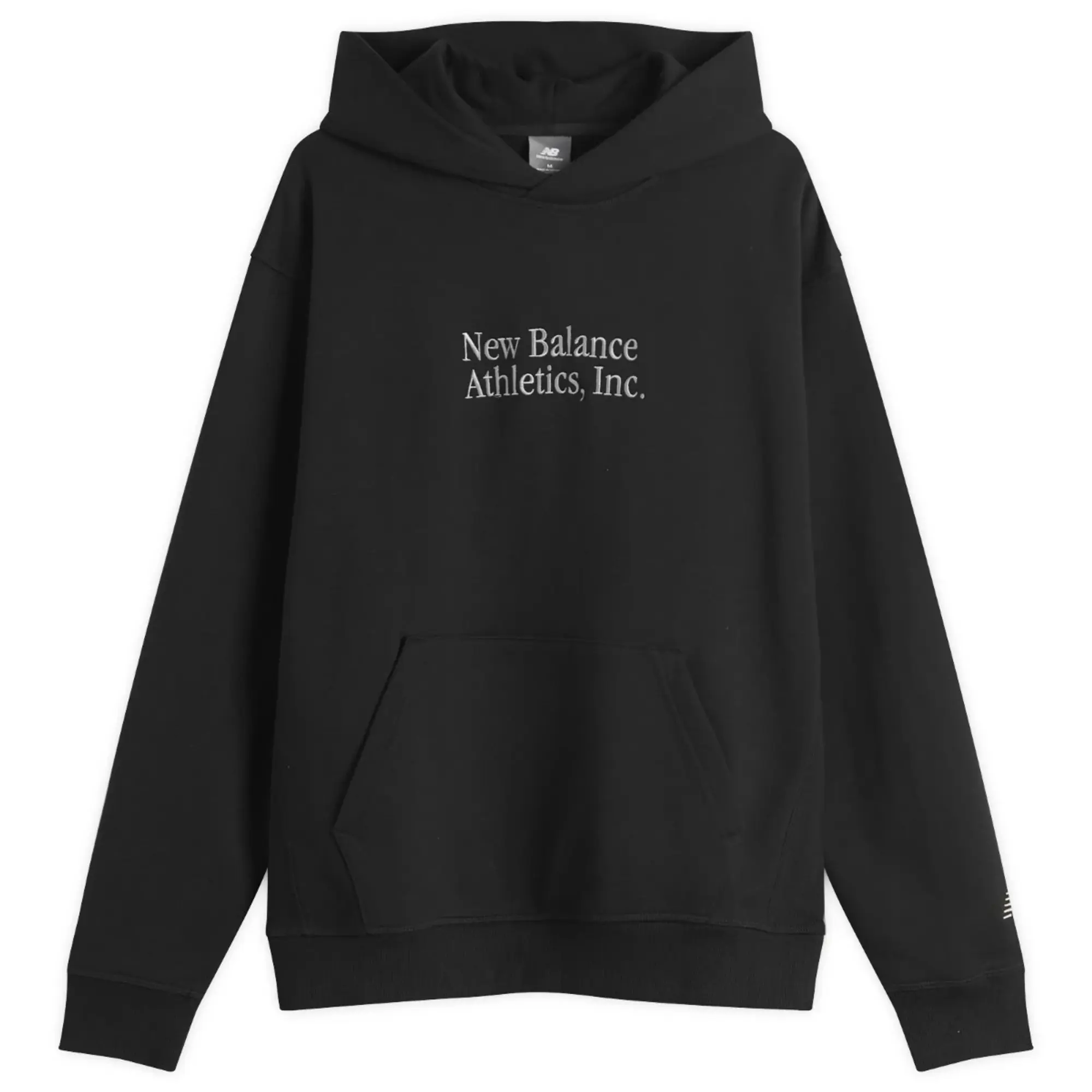 New Balance Men's Athletics Classics Hoodie in Black Cotton