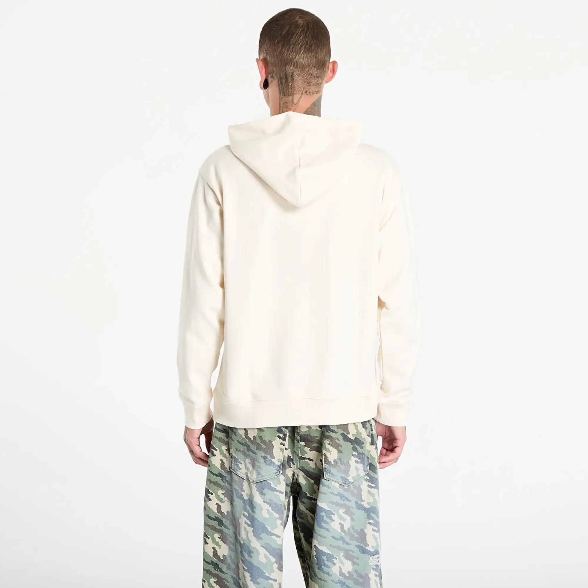 New Balance Men's Athletics Classics Hoodie in White Cotton